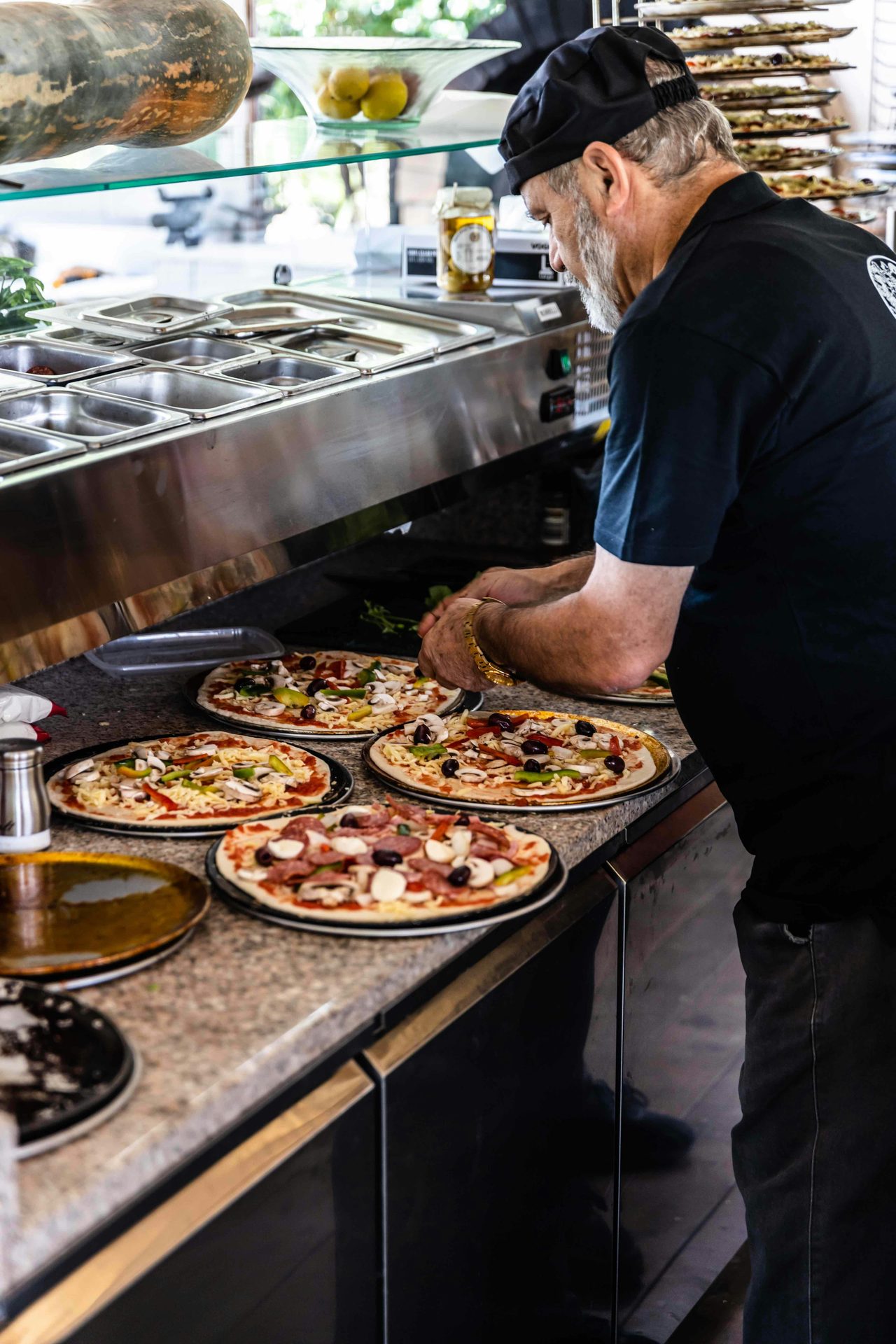 Wood-fired pizzas are the perfect accompaniment to wine