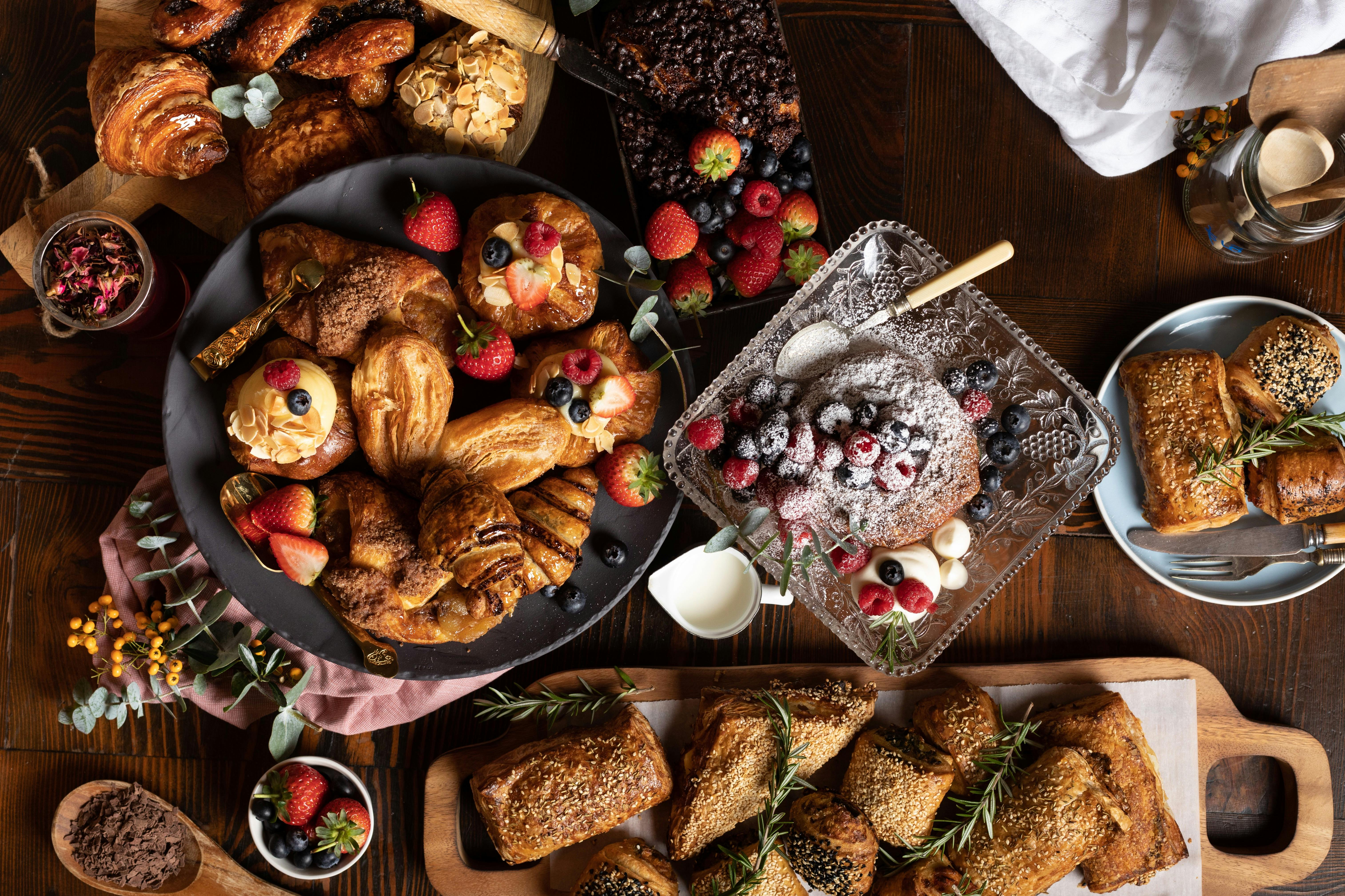 A selection of our sweet and savoury pastries