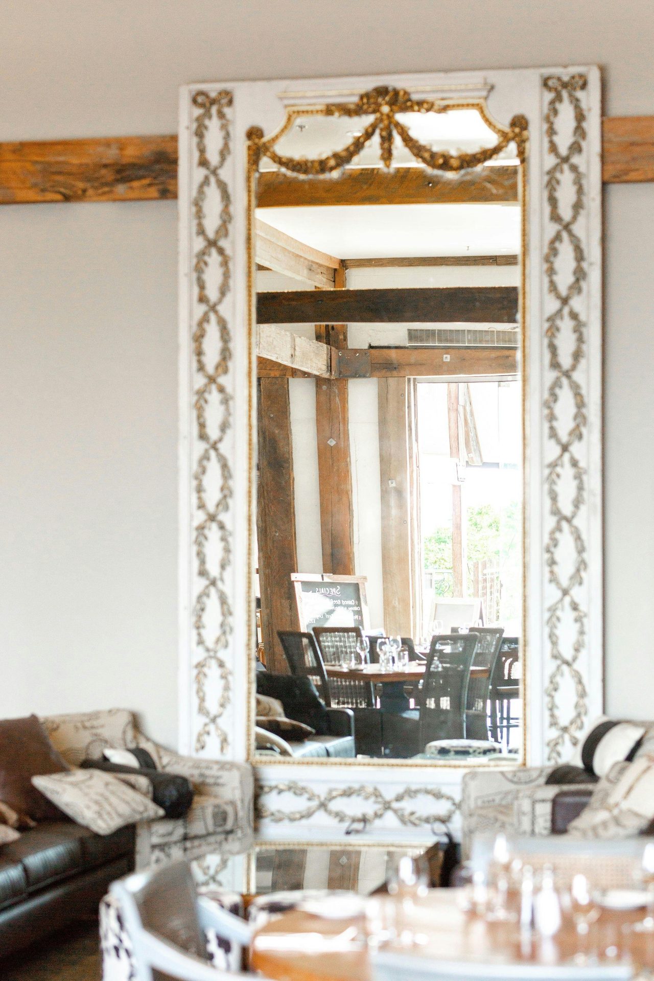 Mirror in main dining room