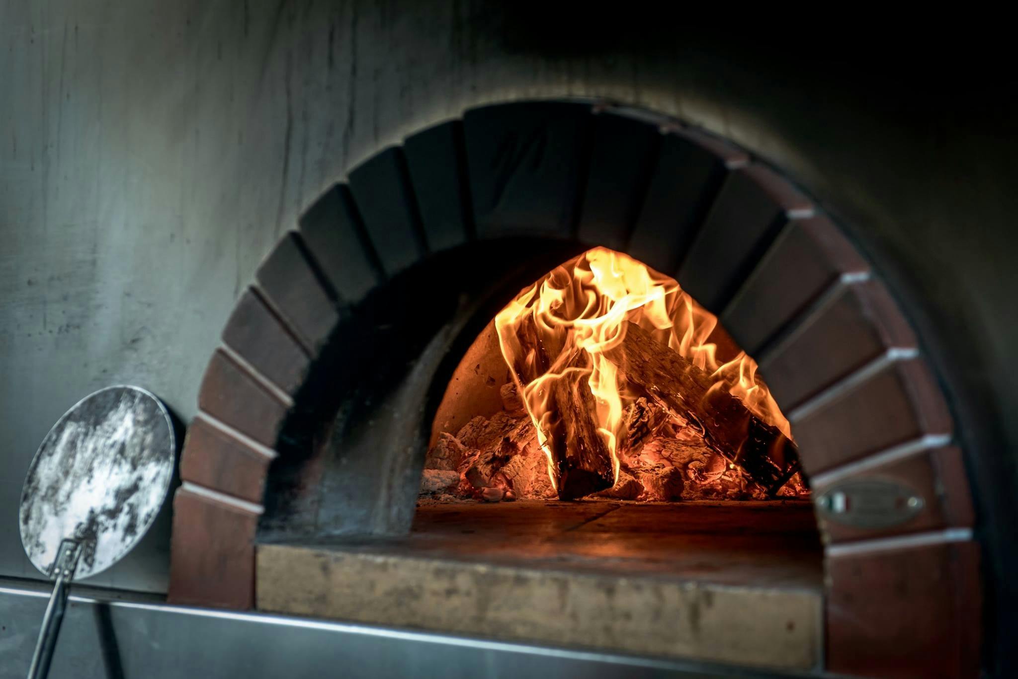 Woodfired pizza over