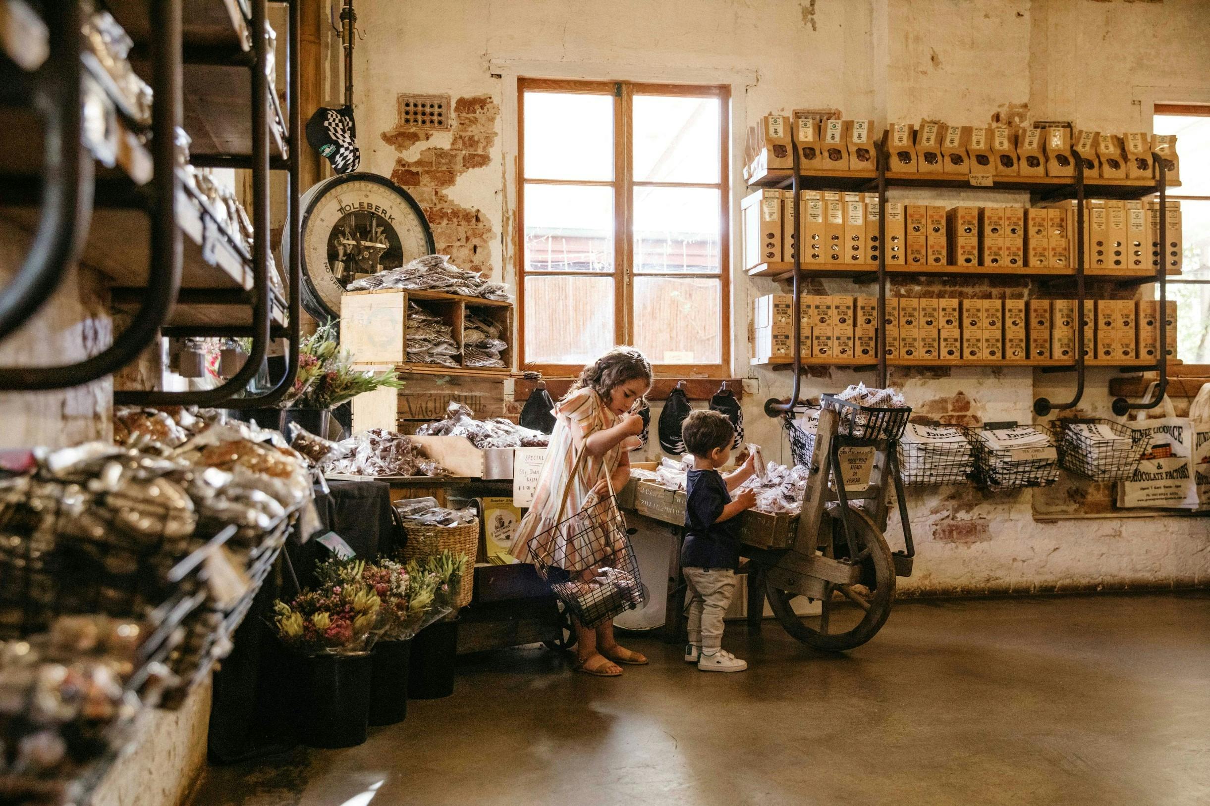 Children enjoying a visit to Junee Licorice and Chocolate Factory