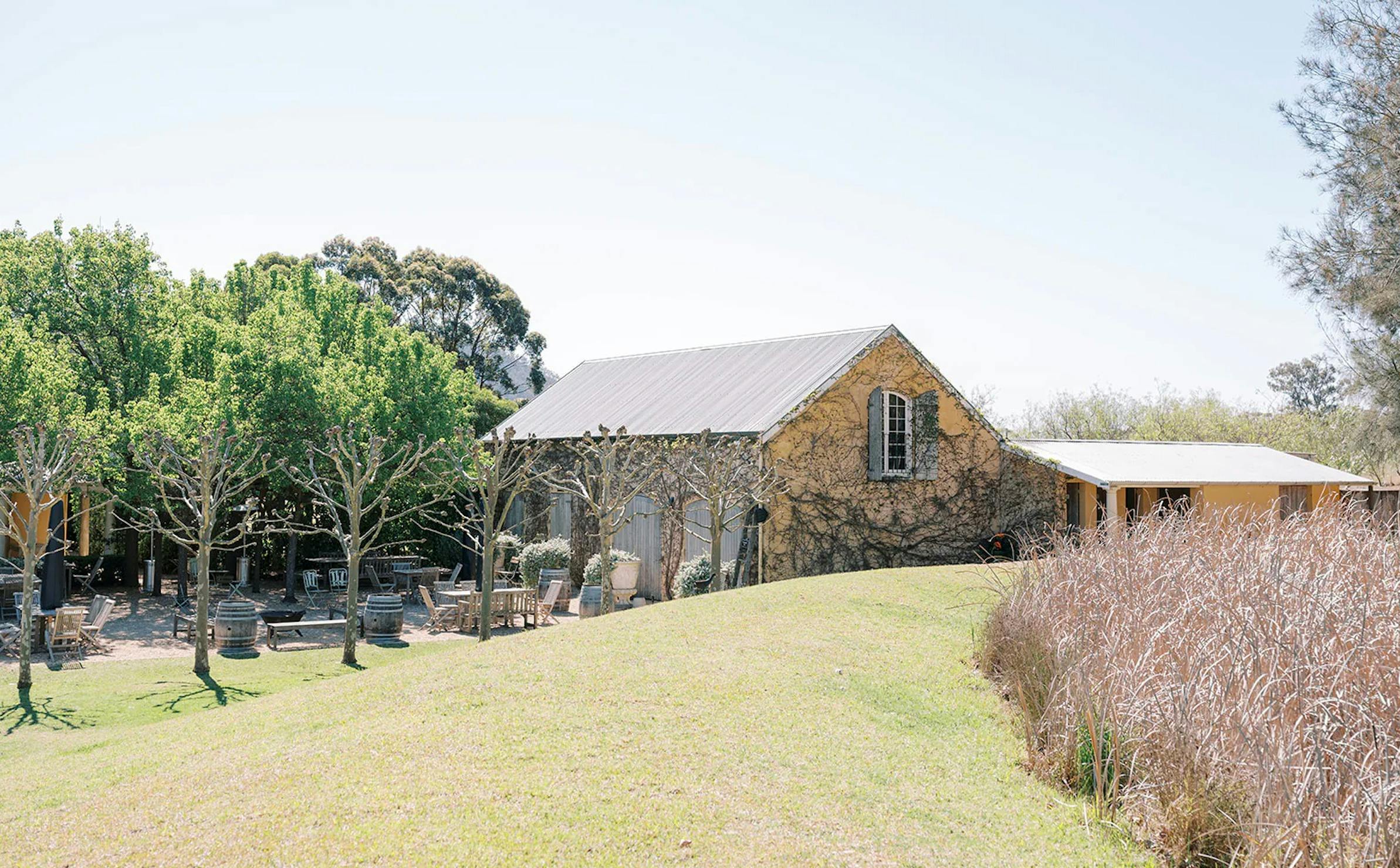Front of cellar door in garden
