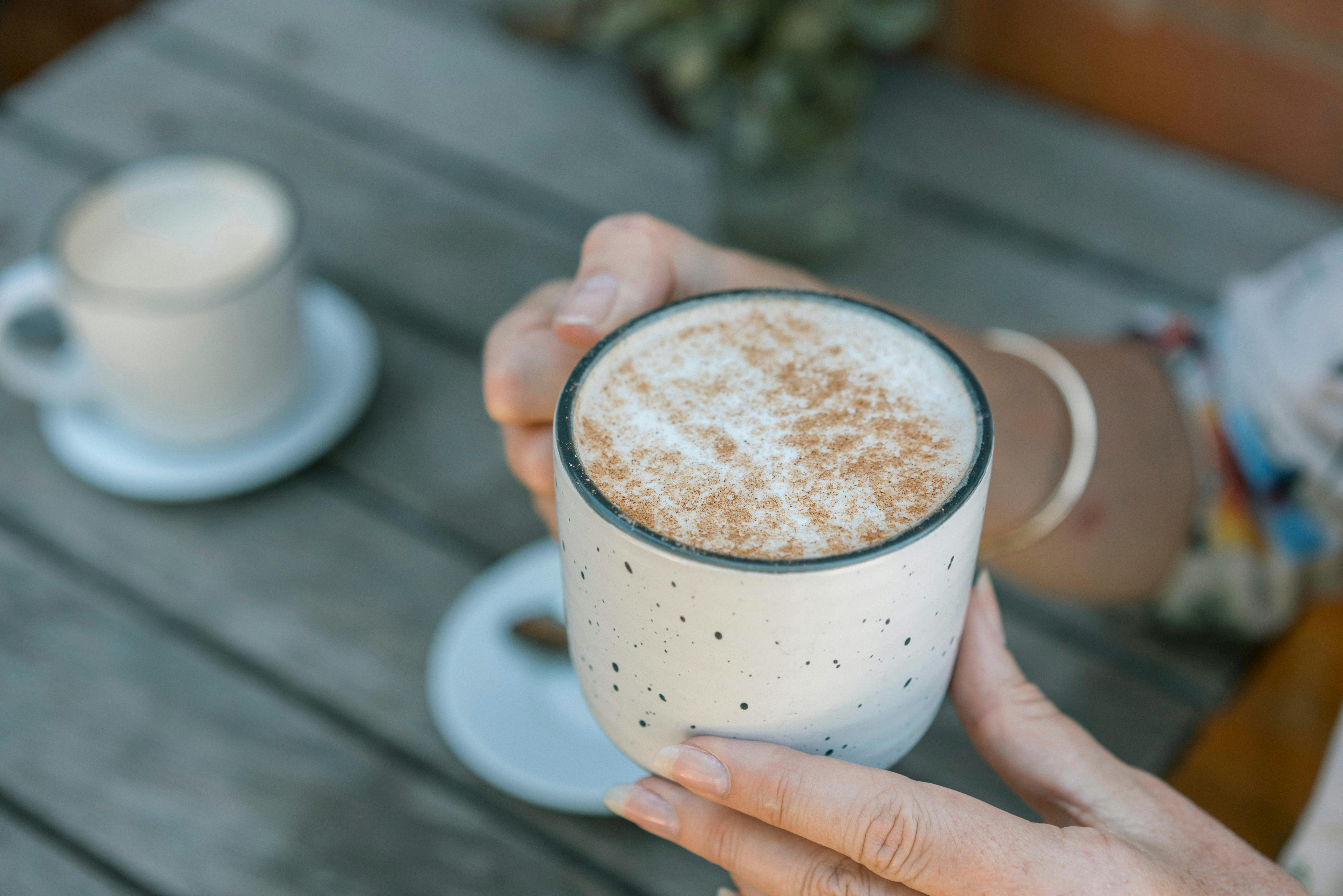 Hot drink available at Red Door Cafe