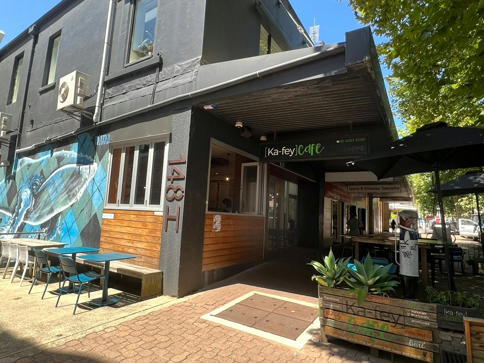 Ka-fey cafe in the heart of Hunter Street Mall
