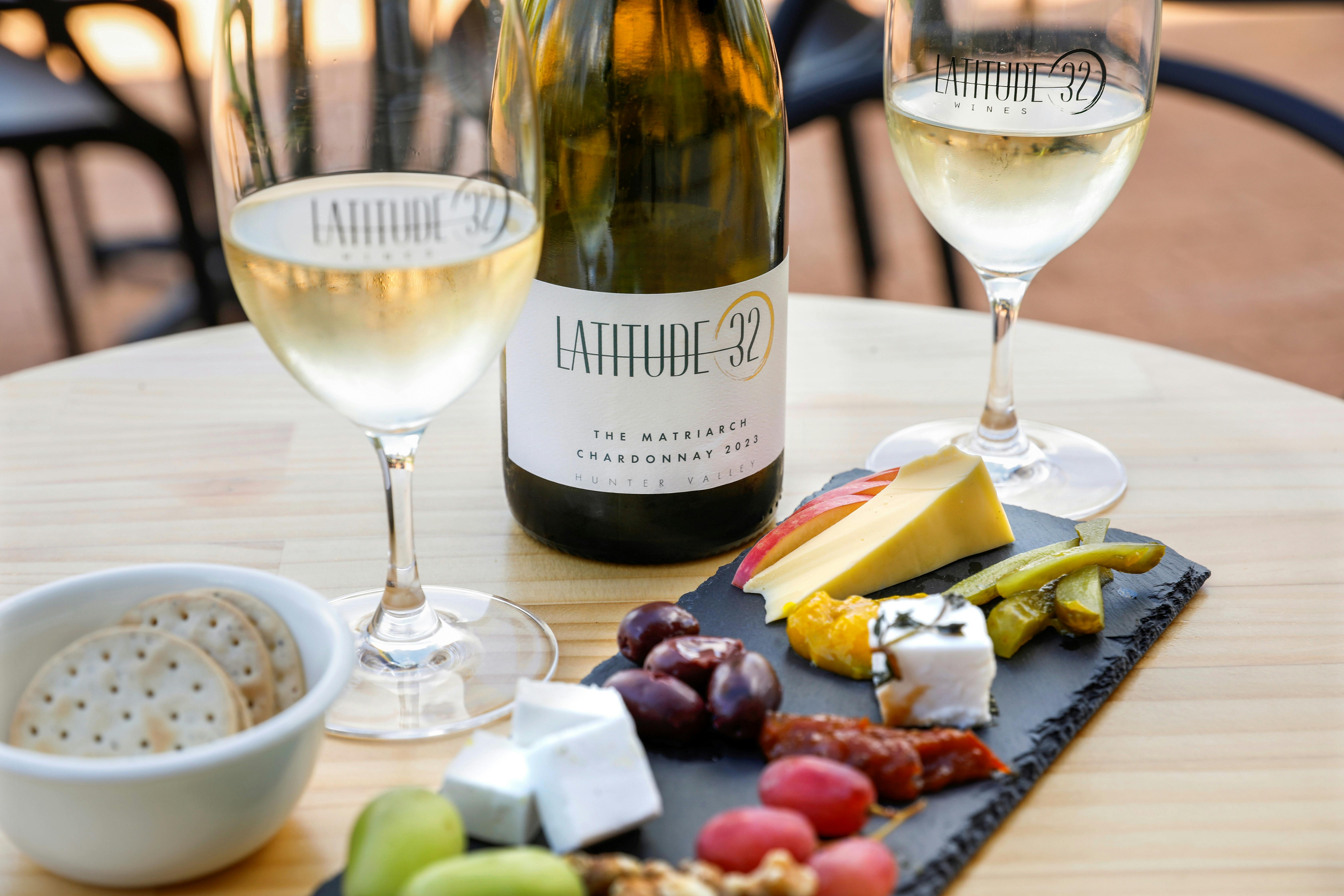 Cheese plate and chardonnay