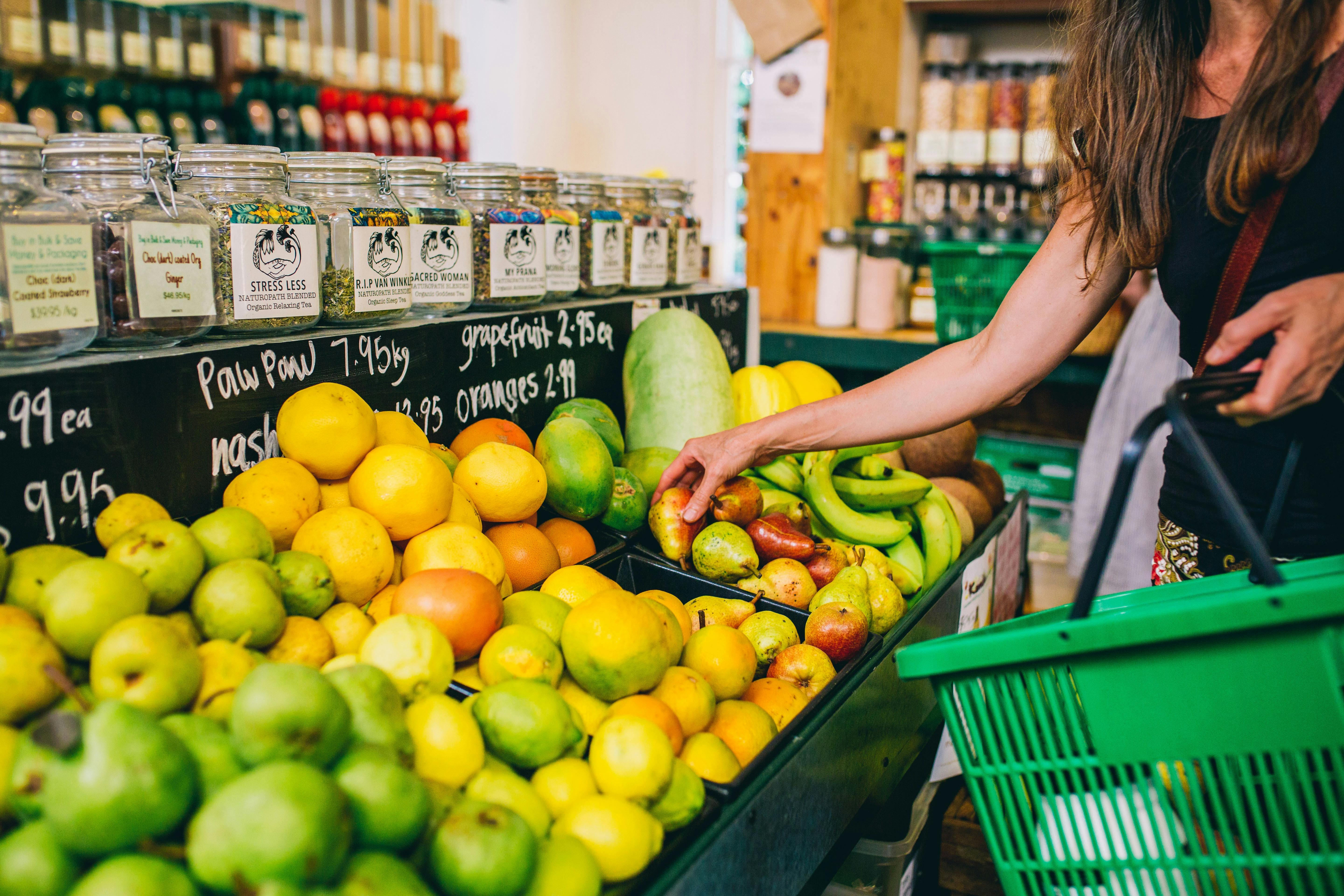 A wide variety of local and market fresh produce is available in store