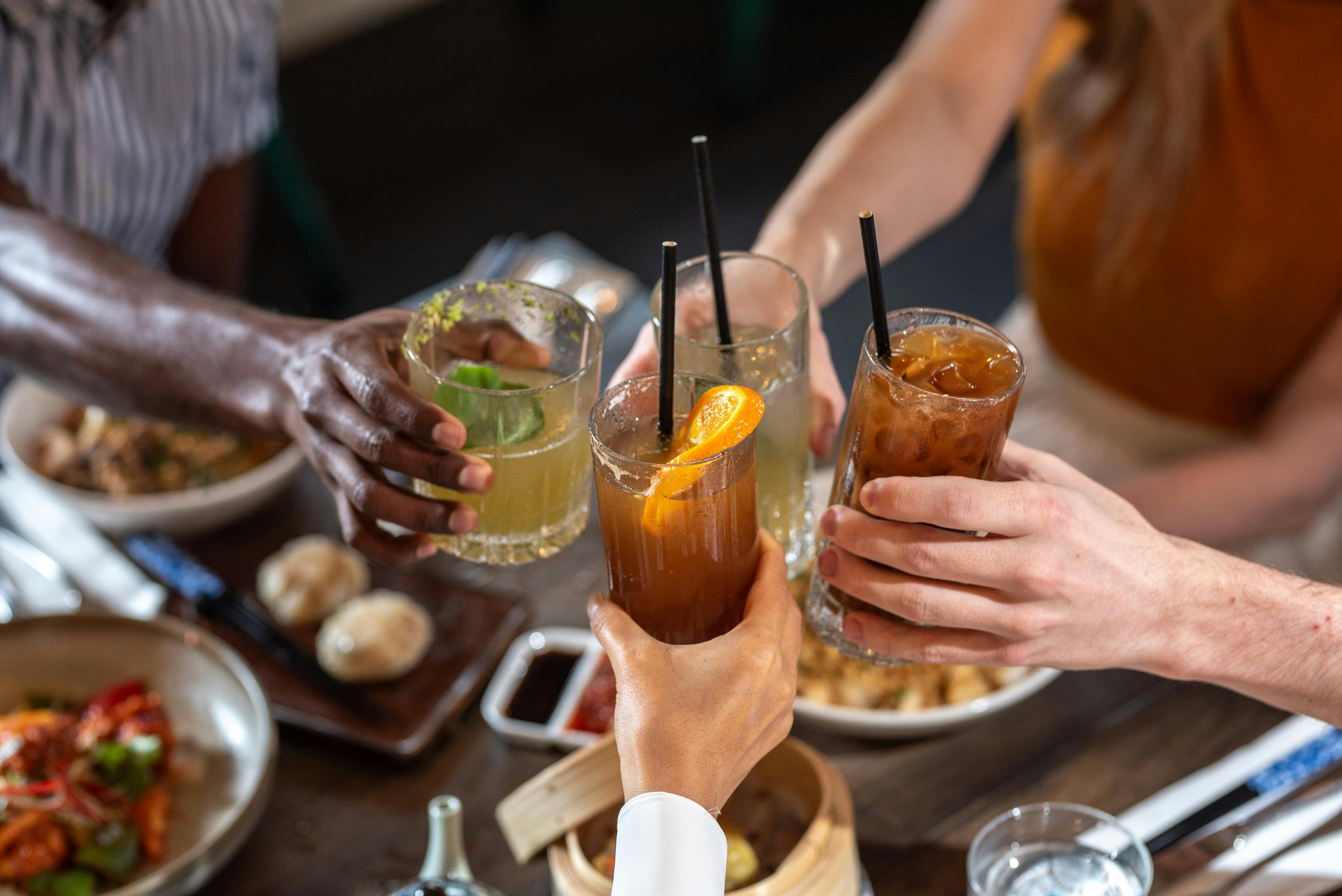 Diners sharing a meal at Miss Lilian Restaurant Blue Mountains NSW