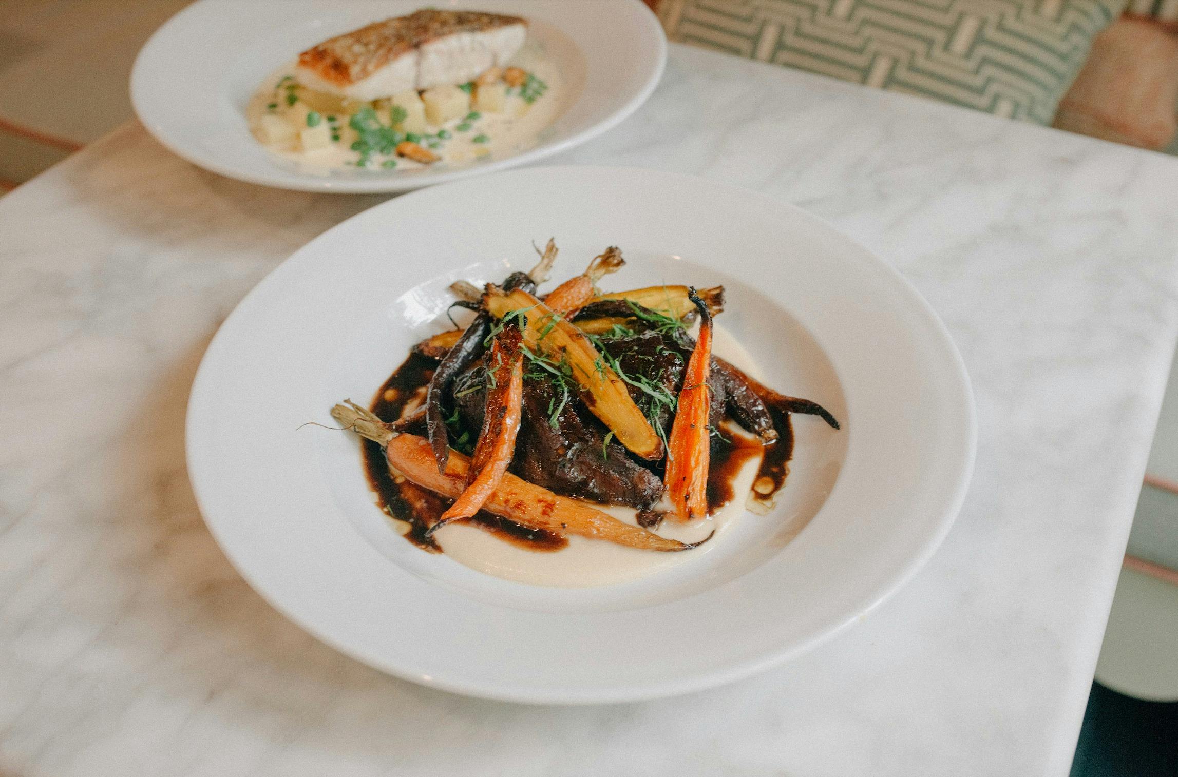 A winter main, beef cheek served in Lulu's restaurant
