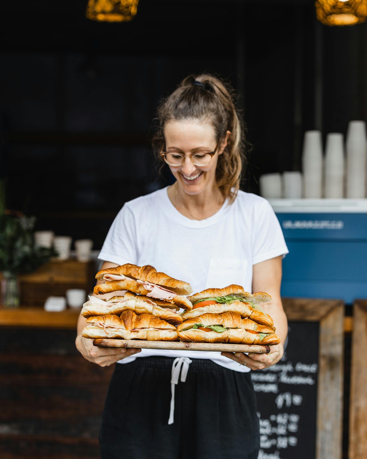 Fill up on a delicious sandwich from Old Quarter Coffee