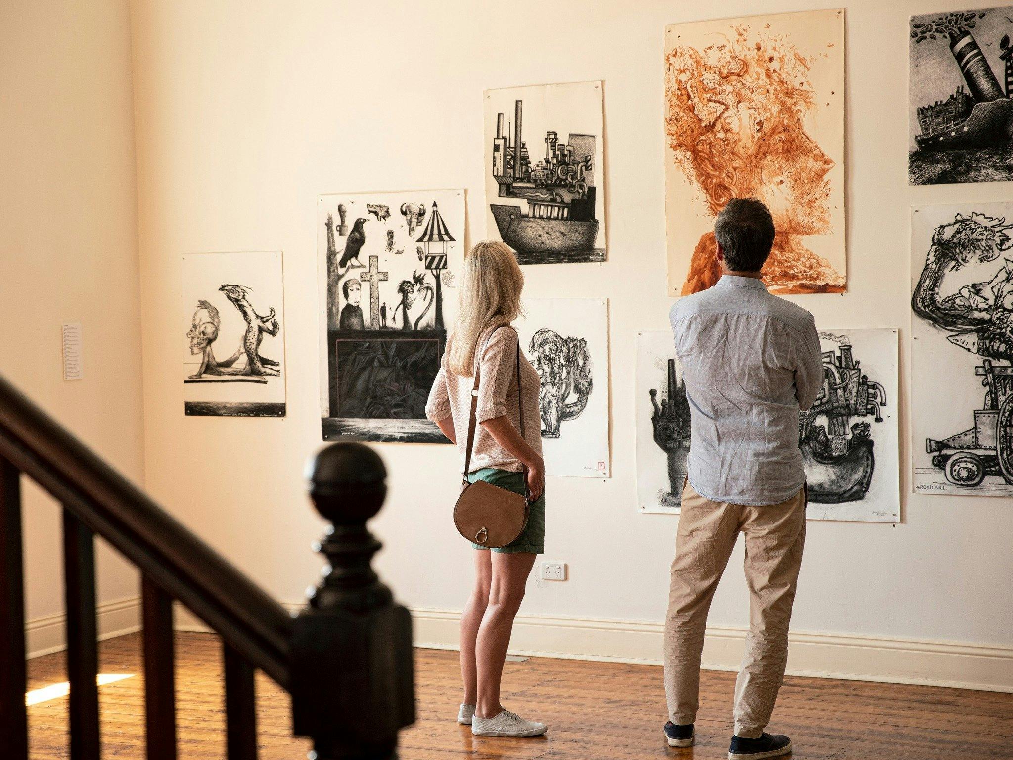 Internal view of Broken Hill City Art Gallery