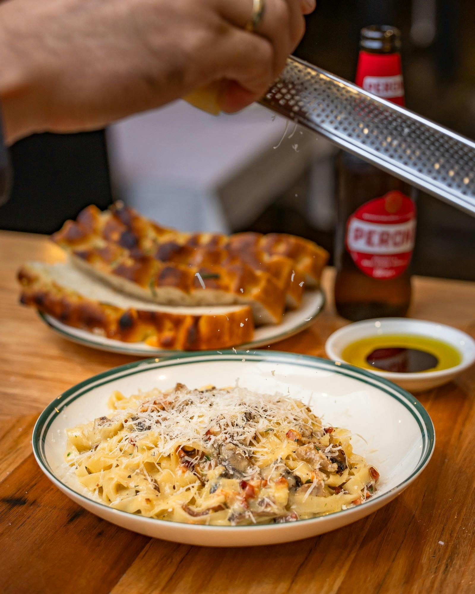 Creamy Mushroom Fettucine