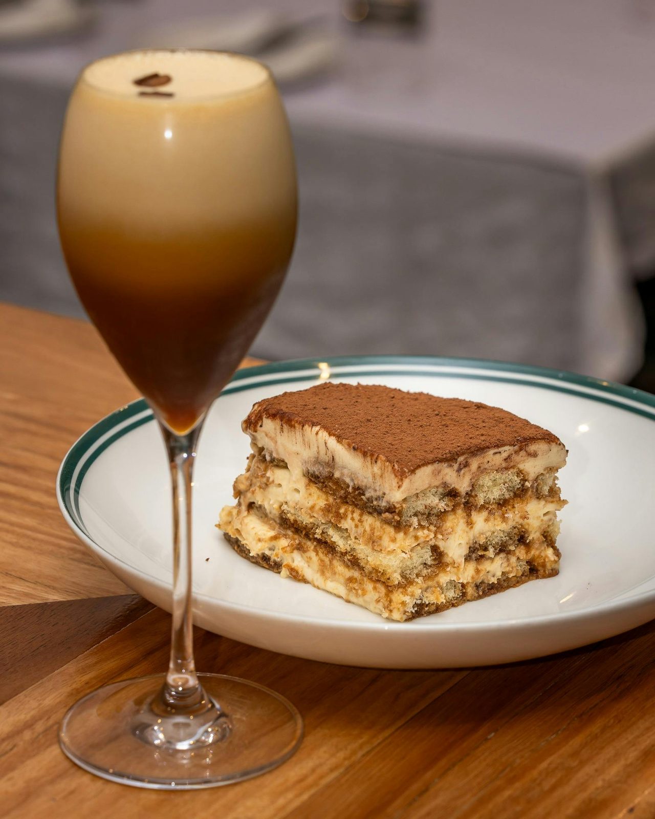 Tiramisu and espresso martini