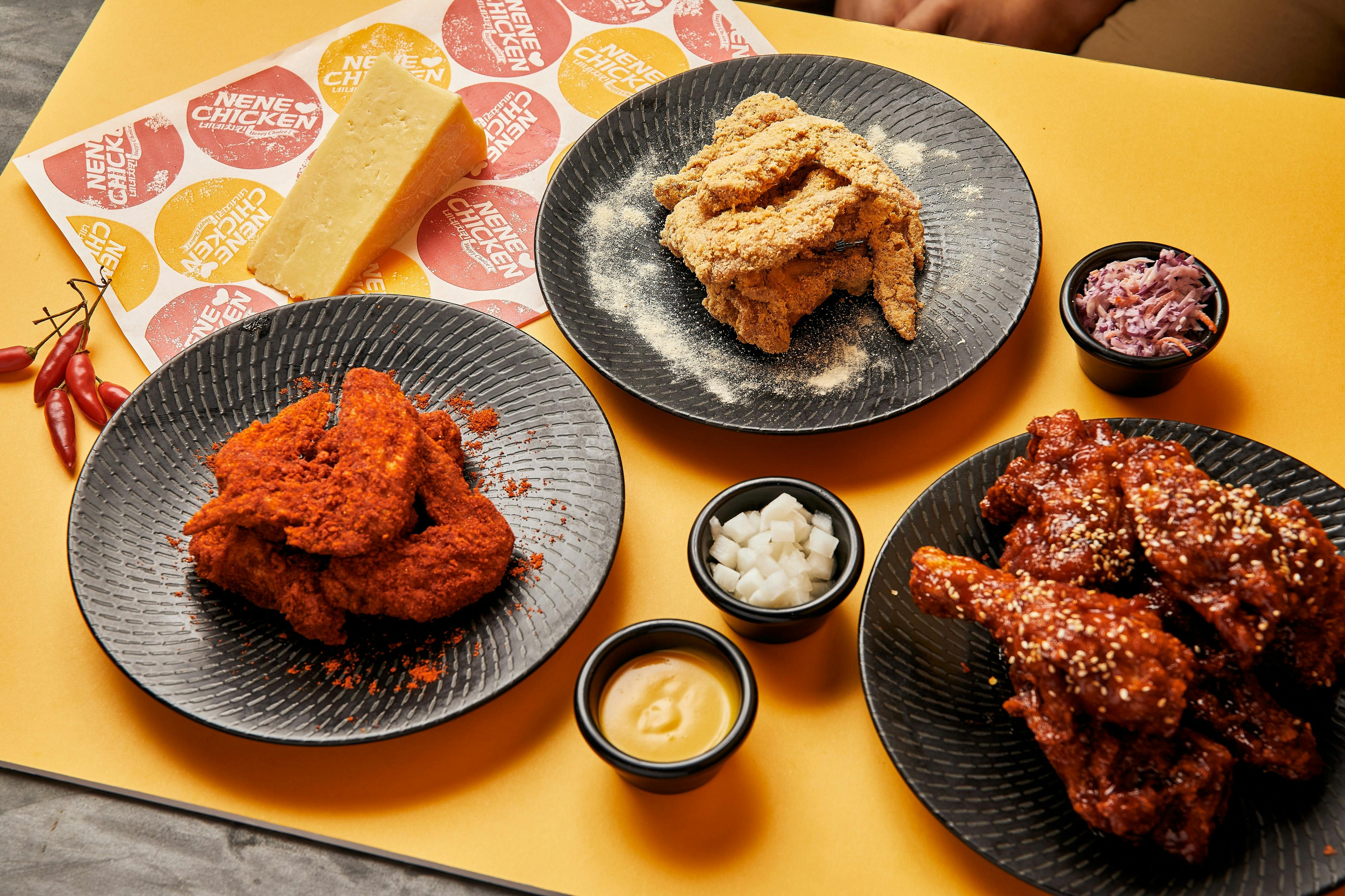 NeNe Chicken Snowing Chilli flavour, Snowing cheese and freaking hot flavour chicken