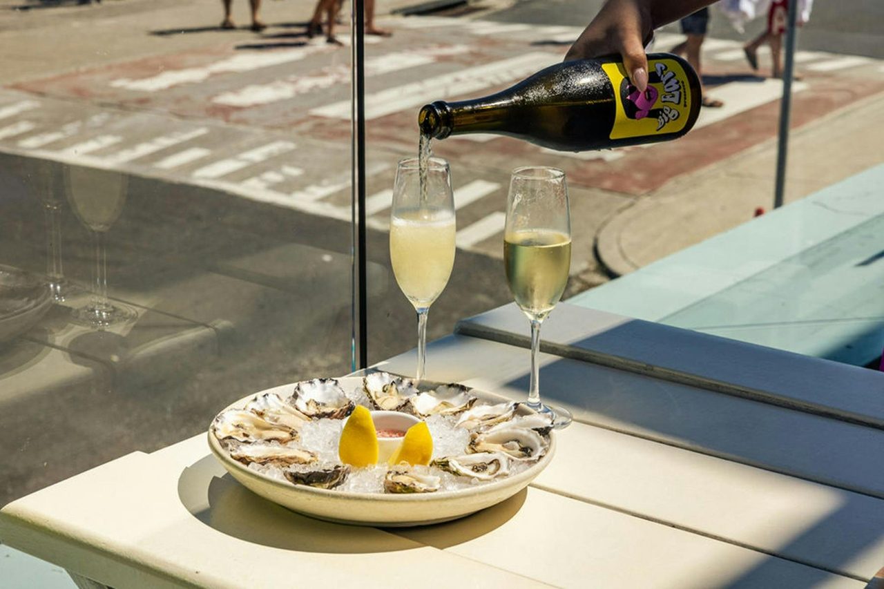 Oysters and bubbles