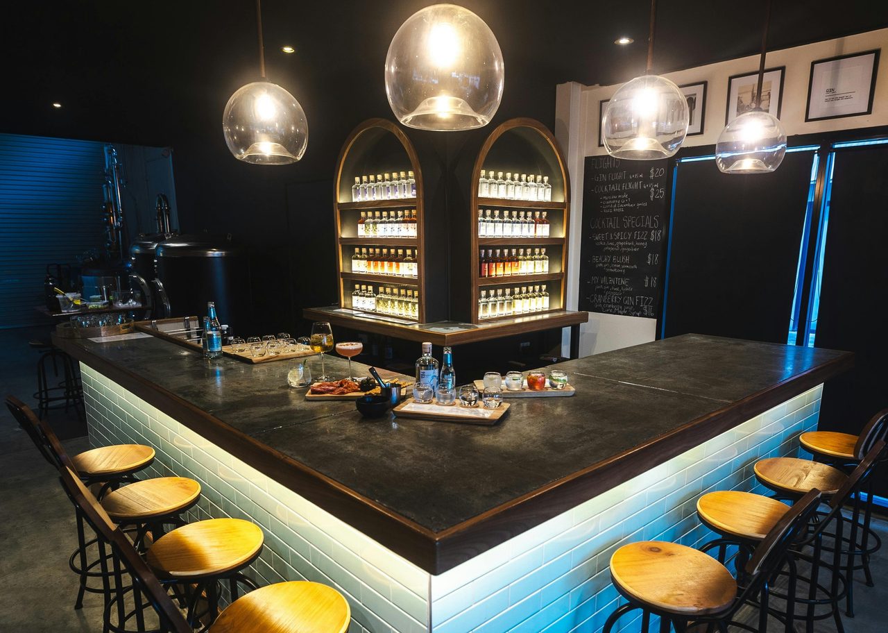 Visit our sleek Tasting Room & Bar!