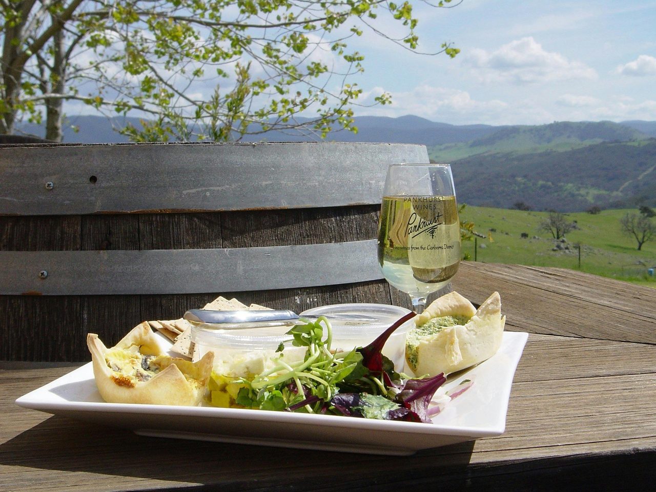 Picnic overlooking the hills