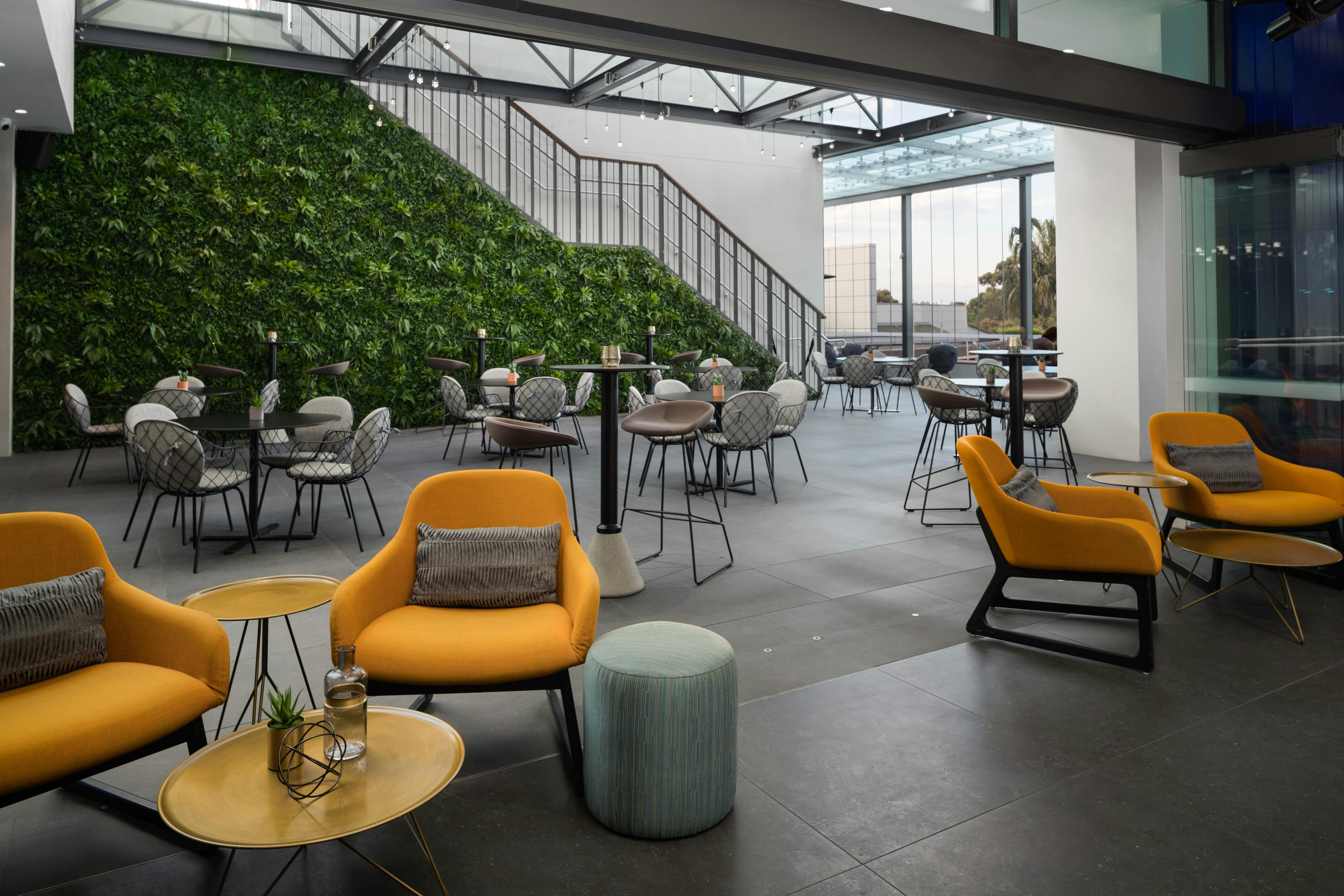 Glass covered terrace