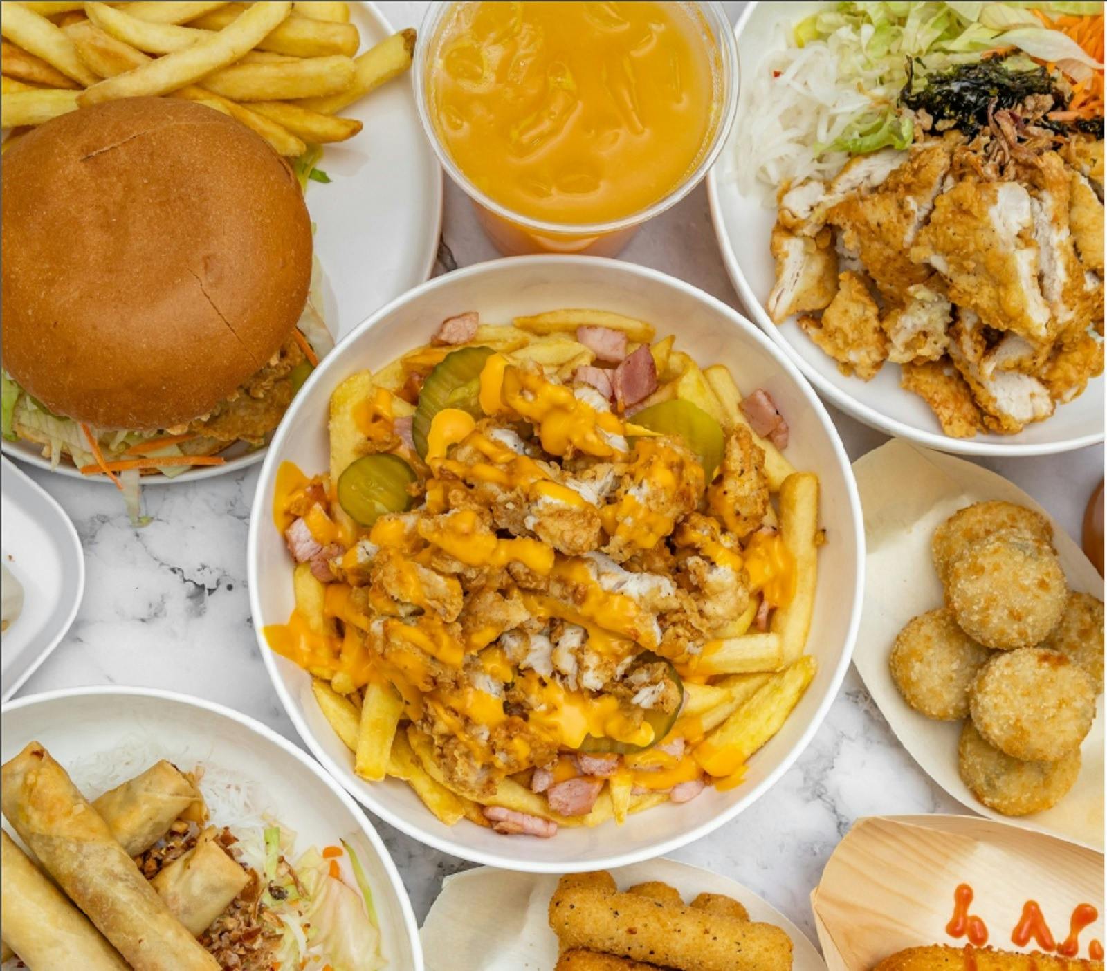 Selection of dishes from above