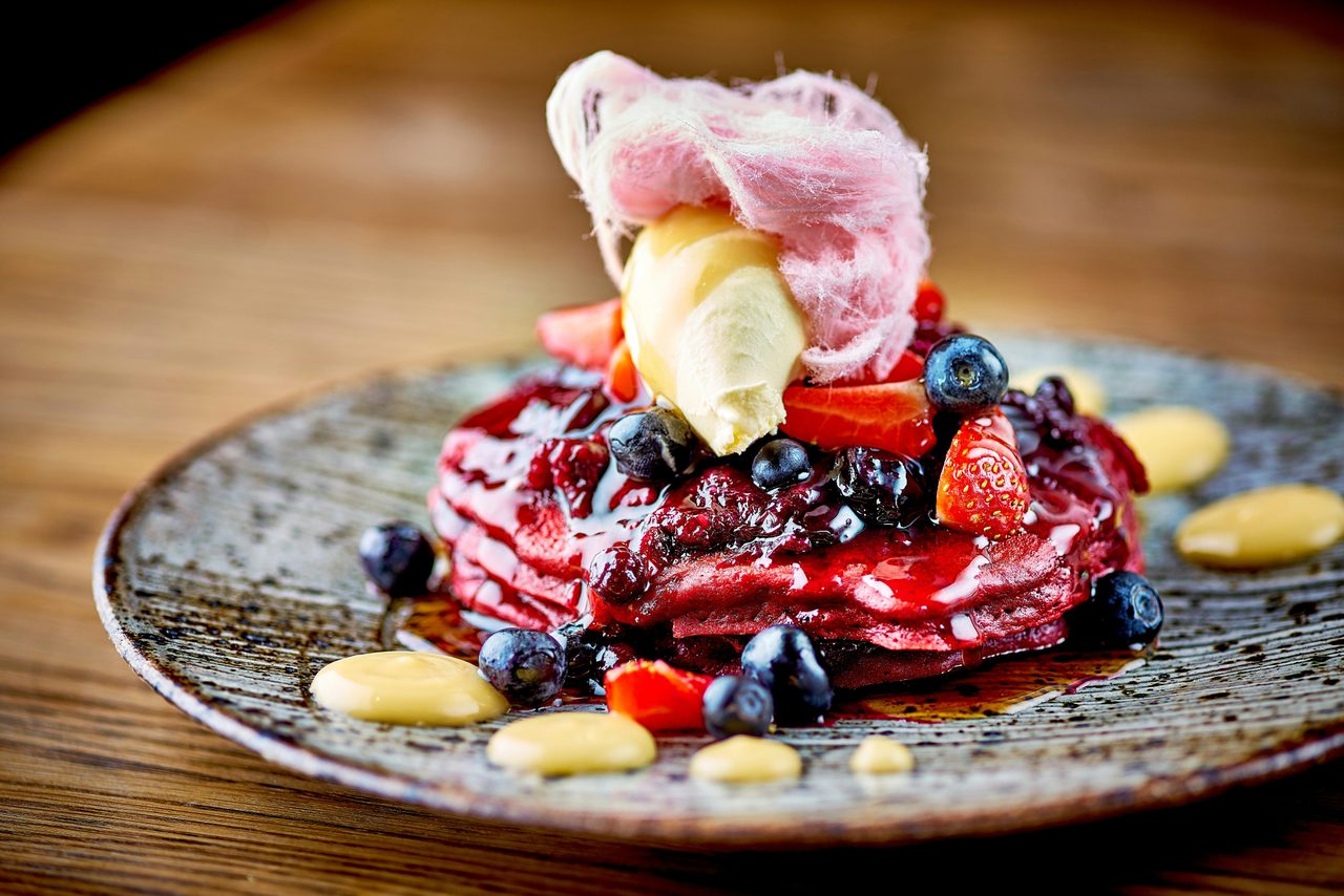 red velvet pancakes