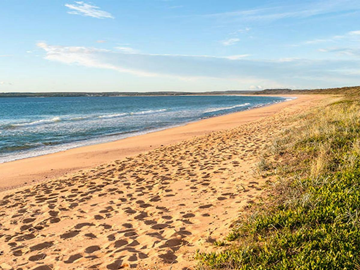 Sandy beach views from Bull Hole lookout, Jervis Bay National Park. Photo: Michael Van Ewijk &copy: