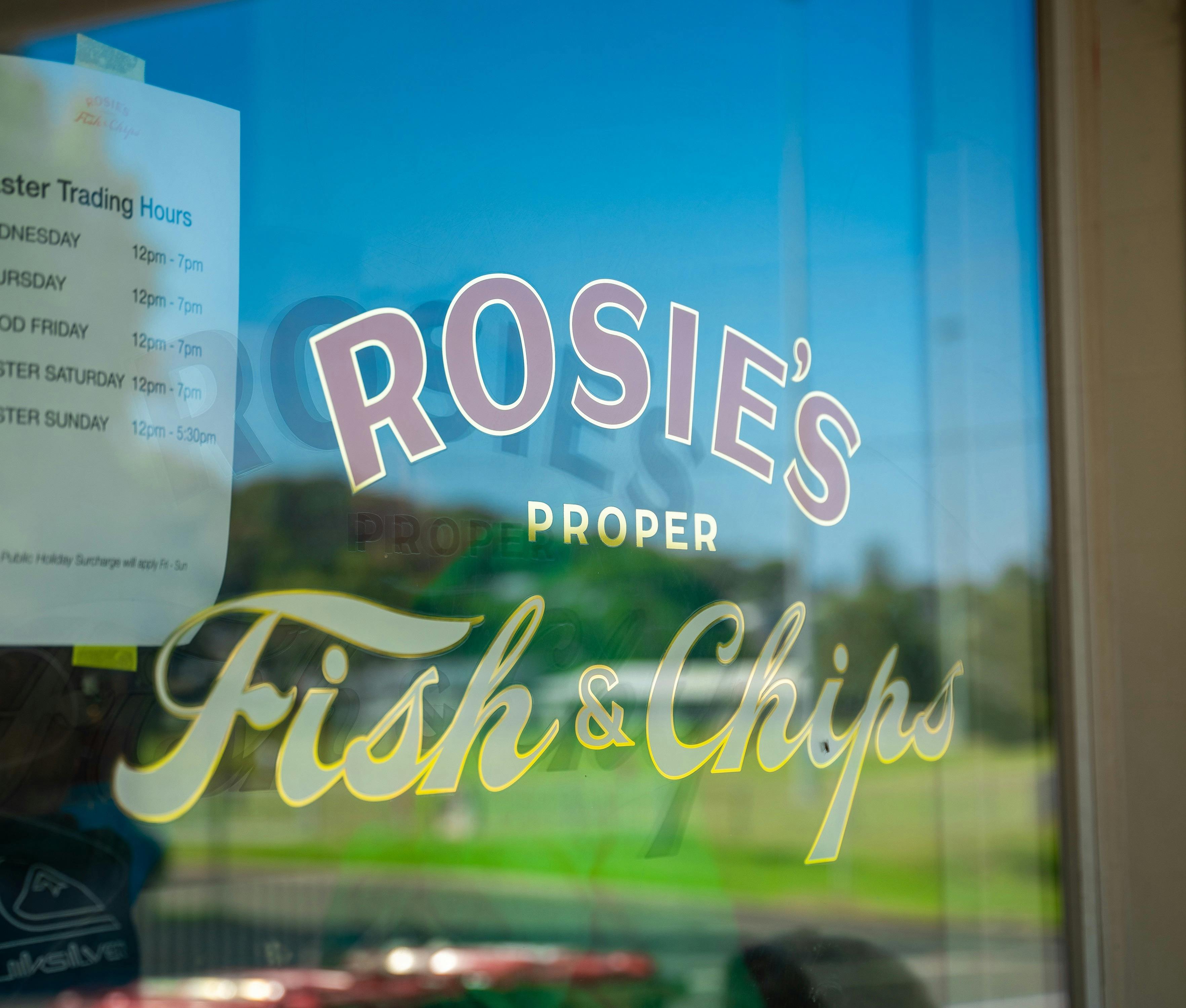 Rosie’s Fish and Chips sign
