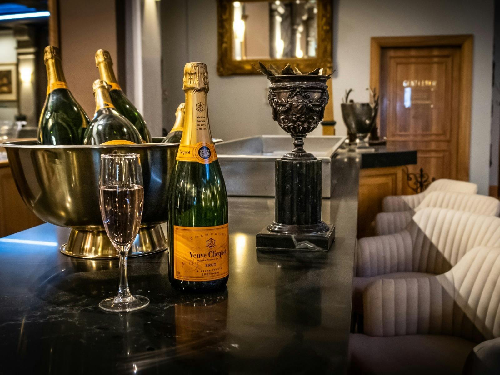 Champagne at Reagh Bar