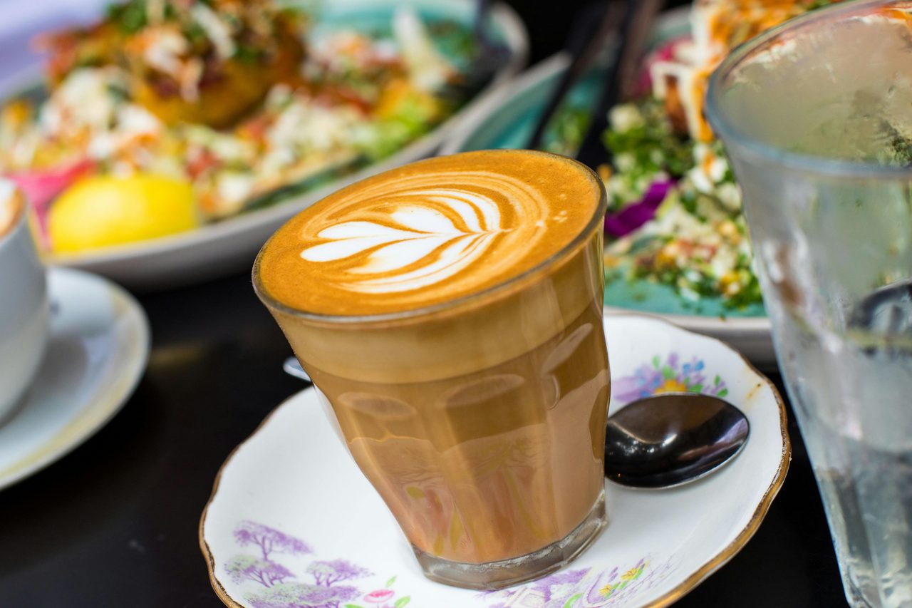 Latte with a heart