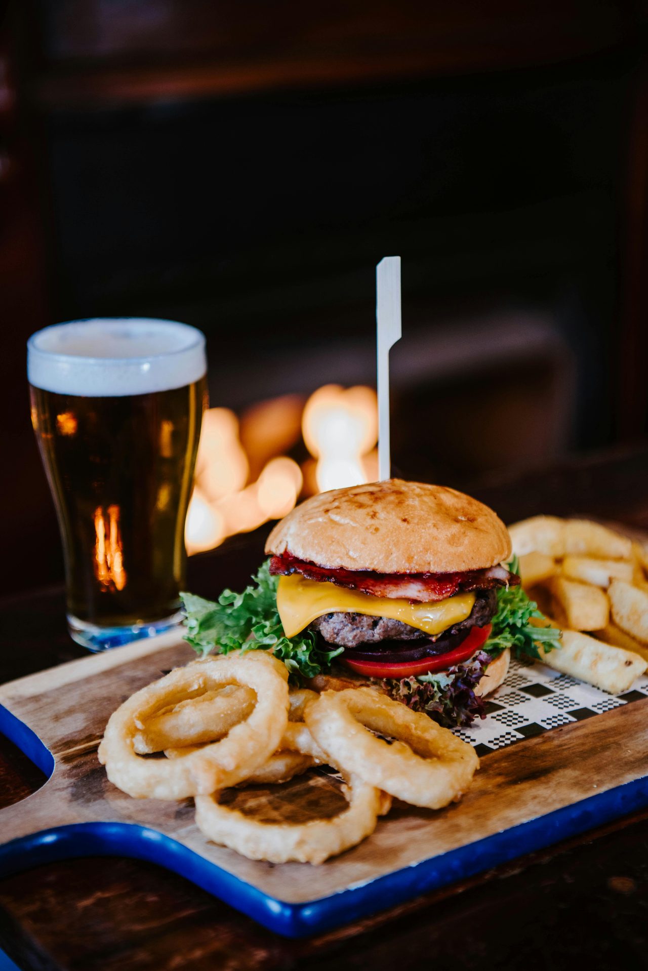 Burger and beer