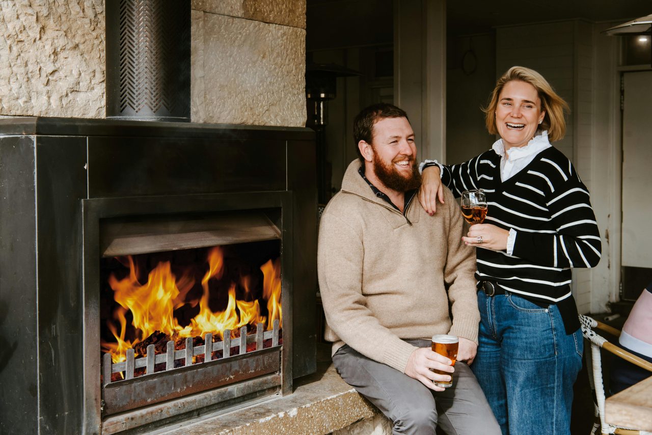 Cosy fireplace