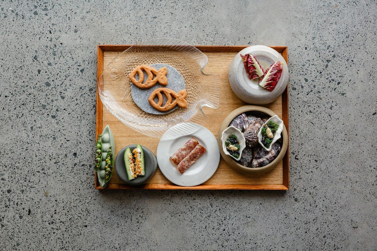 Pipit's set menu with Seasonal Snacks to start