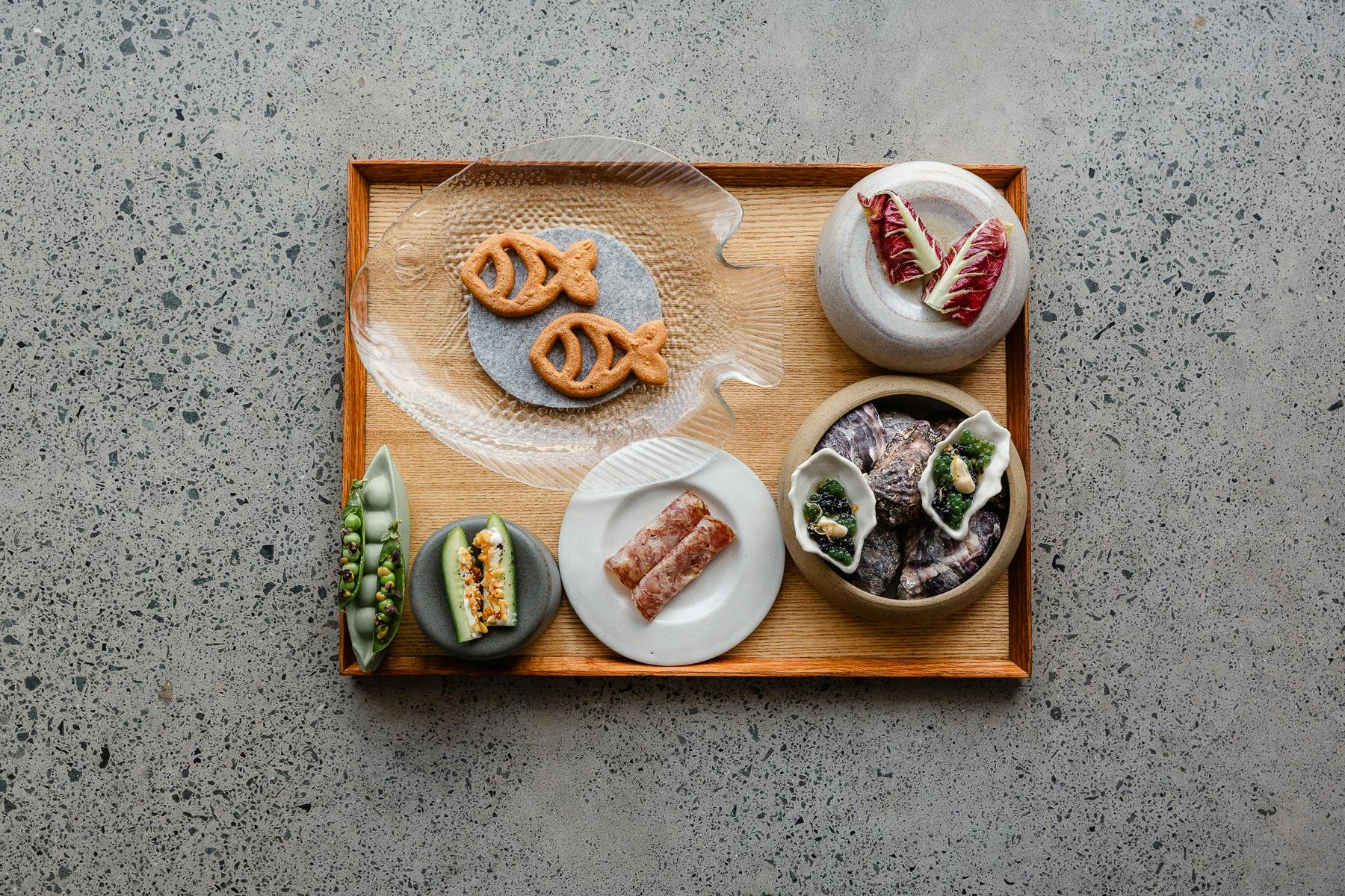 Pipit's set menu with Seasonal Snacks to start