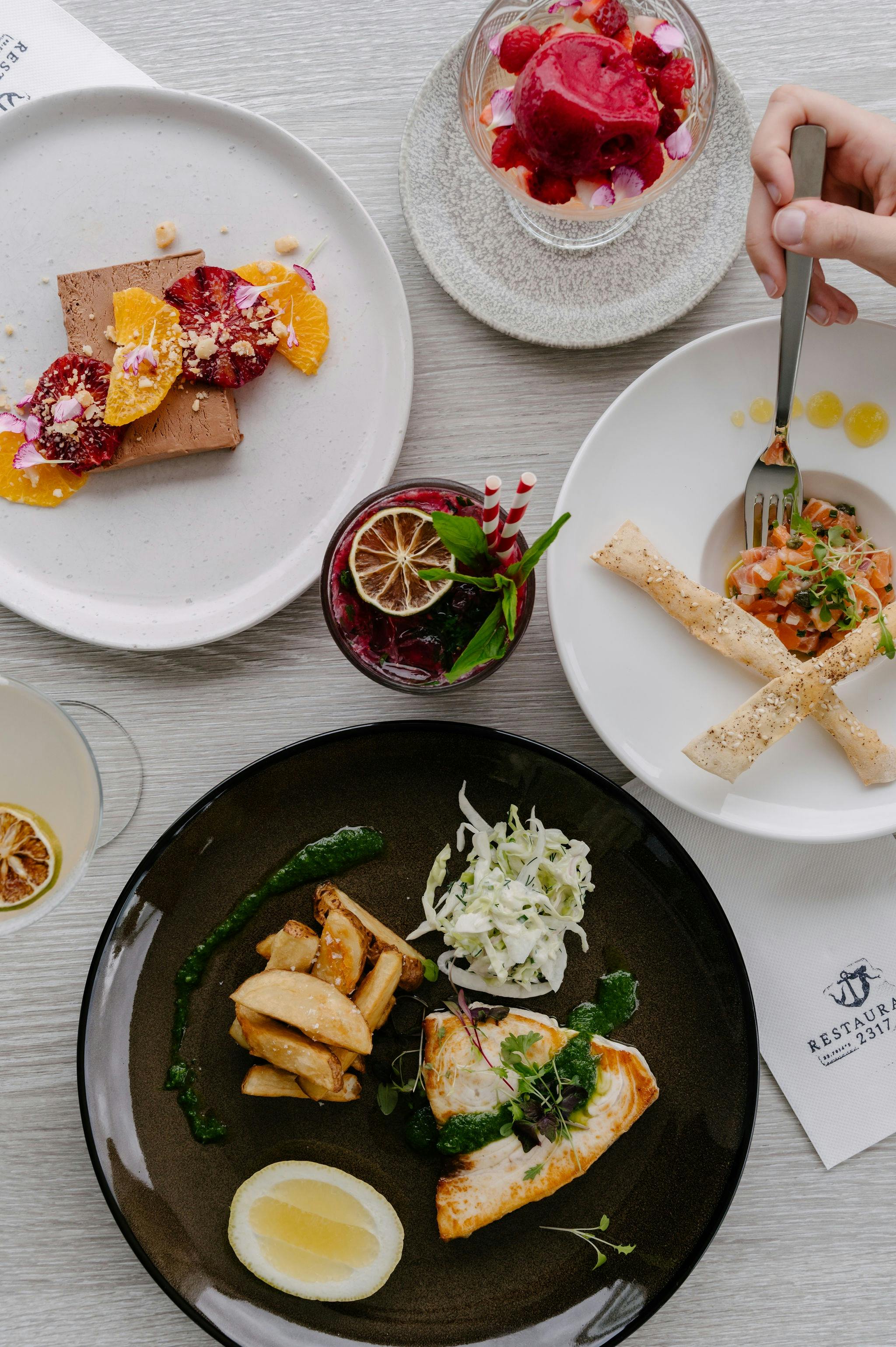 Selection of meals we serve