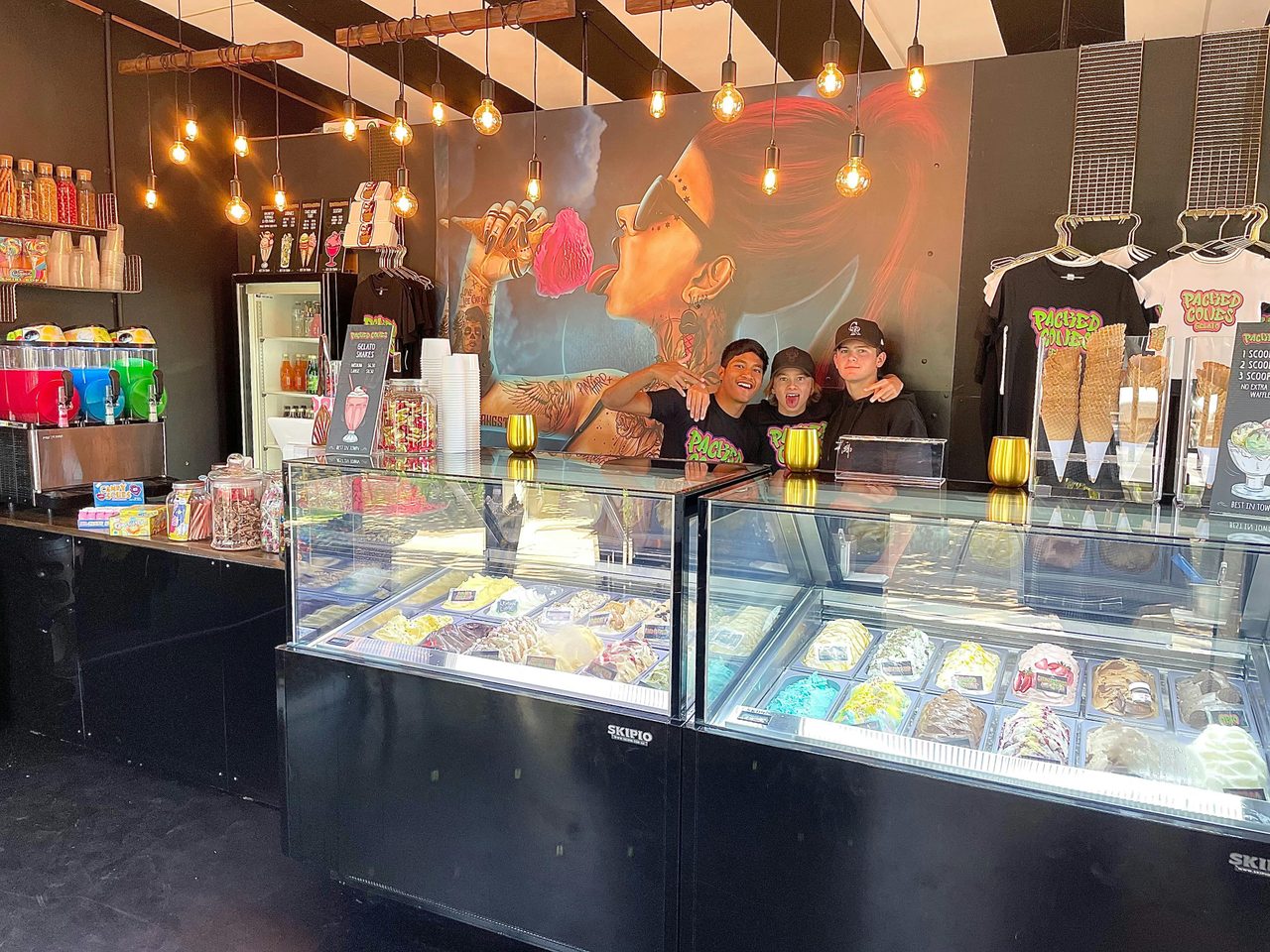 Friendly Faced Staff at Packed Cones Gelato