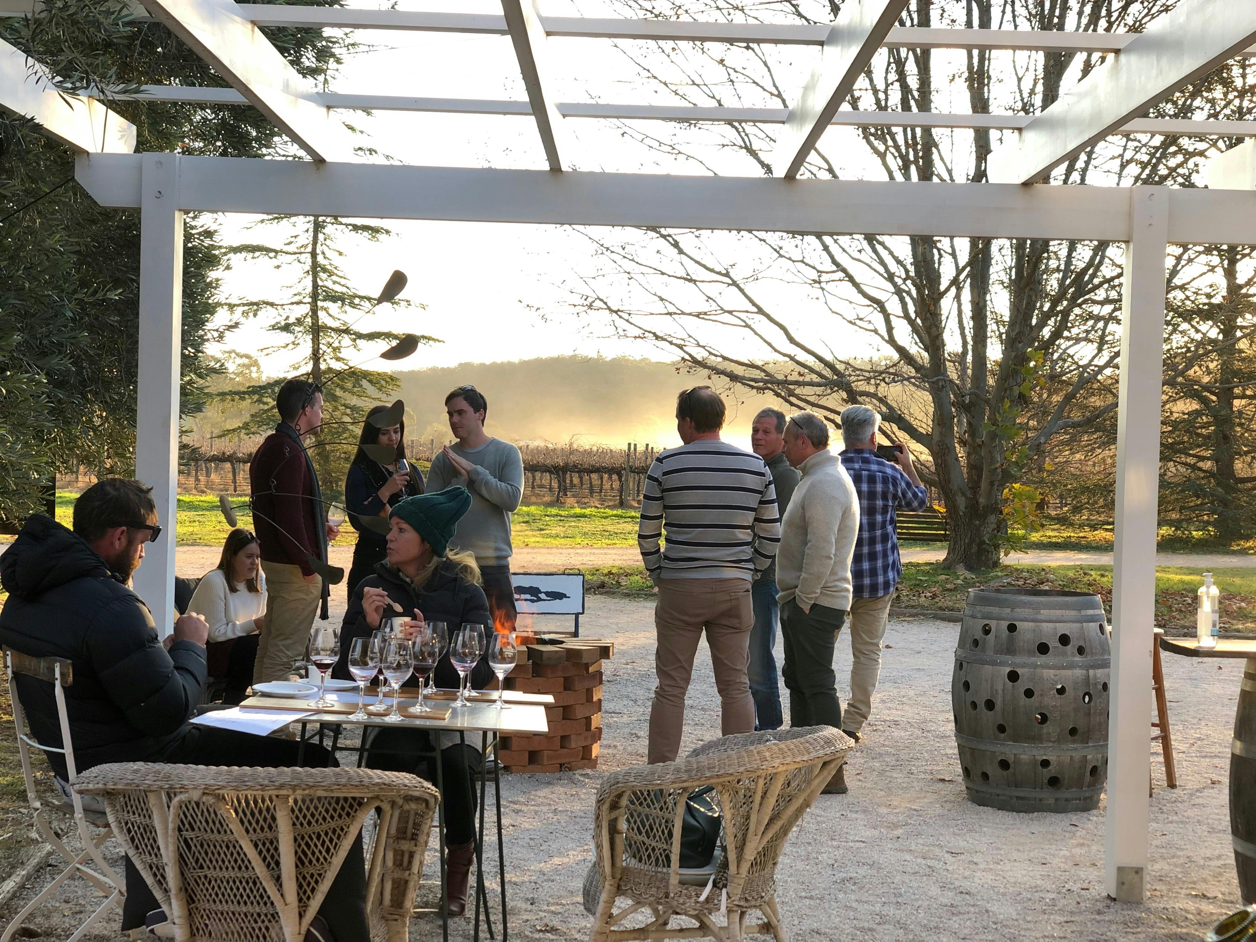 Relaxed outdoor tastings
