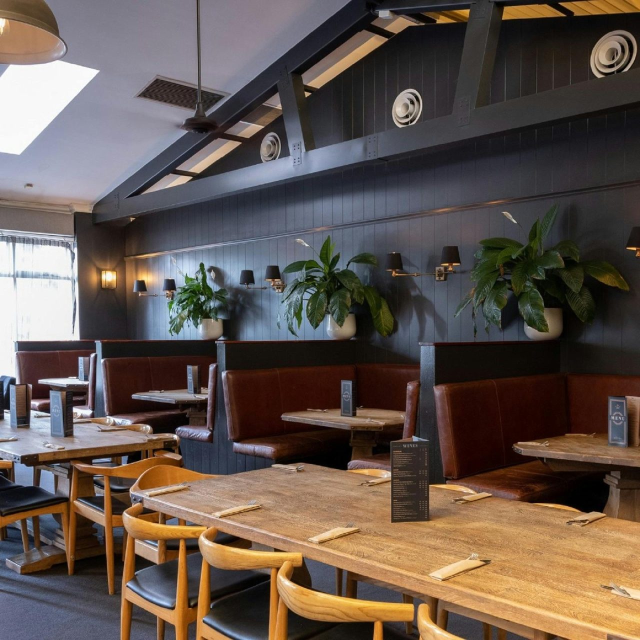 Inside dining area