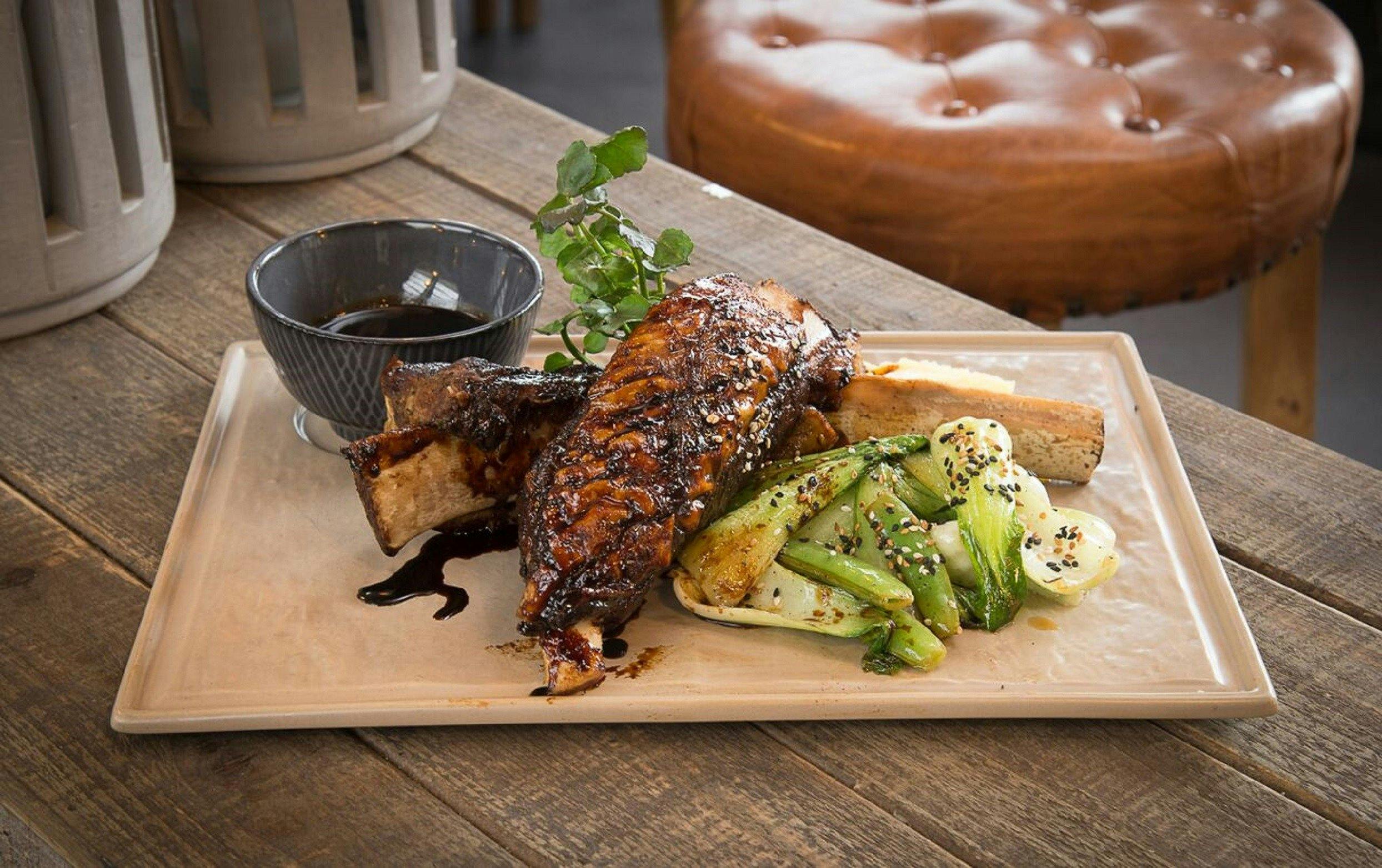 Glazed beef short ribs