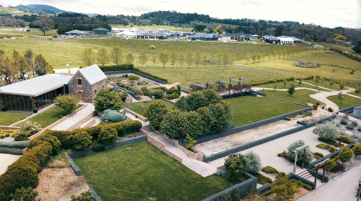 An Ariel shot of the grounds at Philip Shaw Wines Cellar Door
