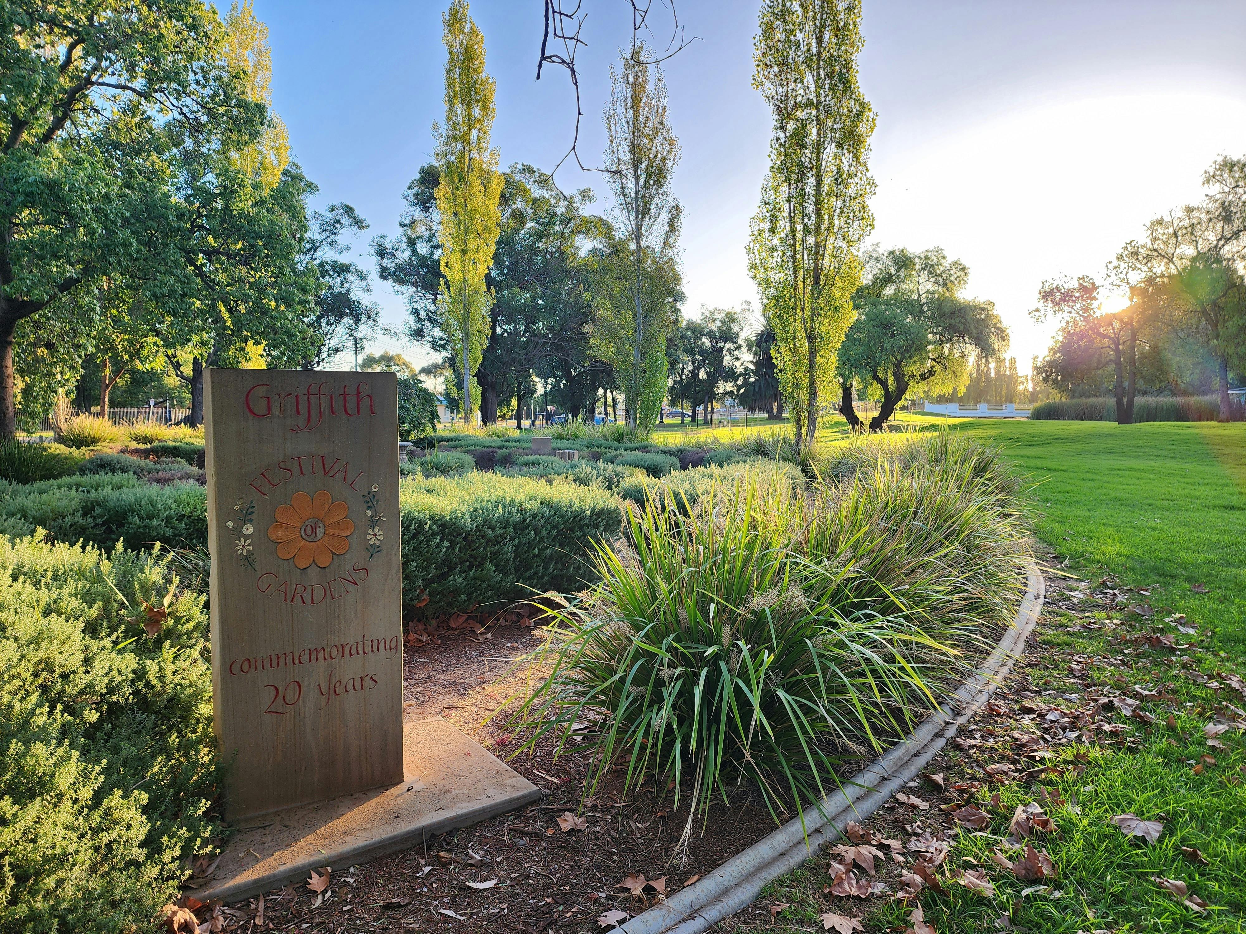 Burley Griffin Community Gardens Griffith Garden Festival 20 year commemoration