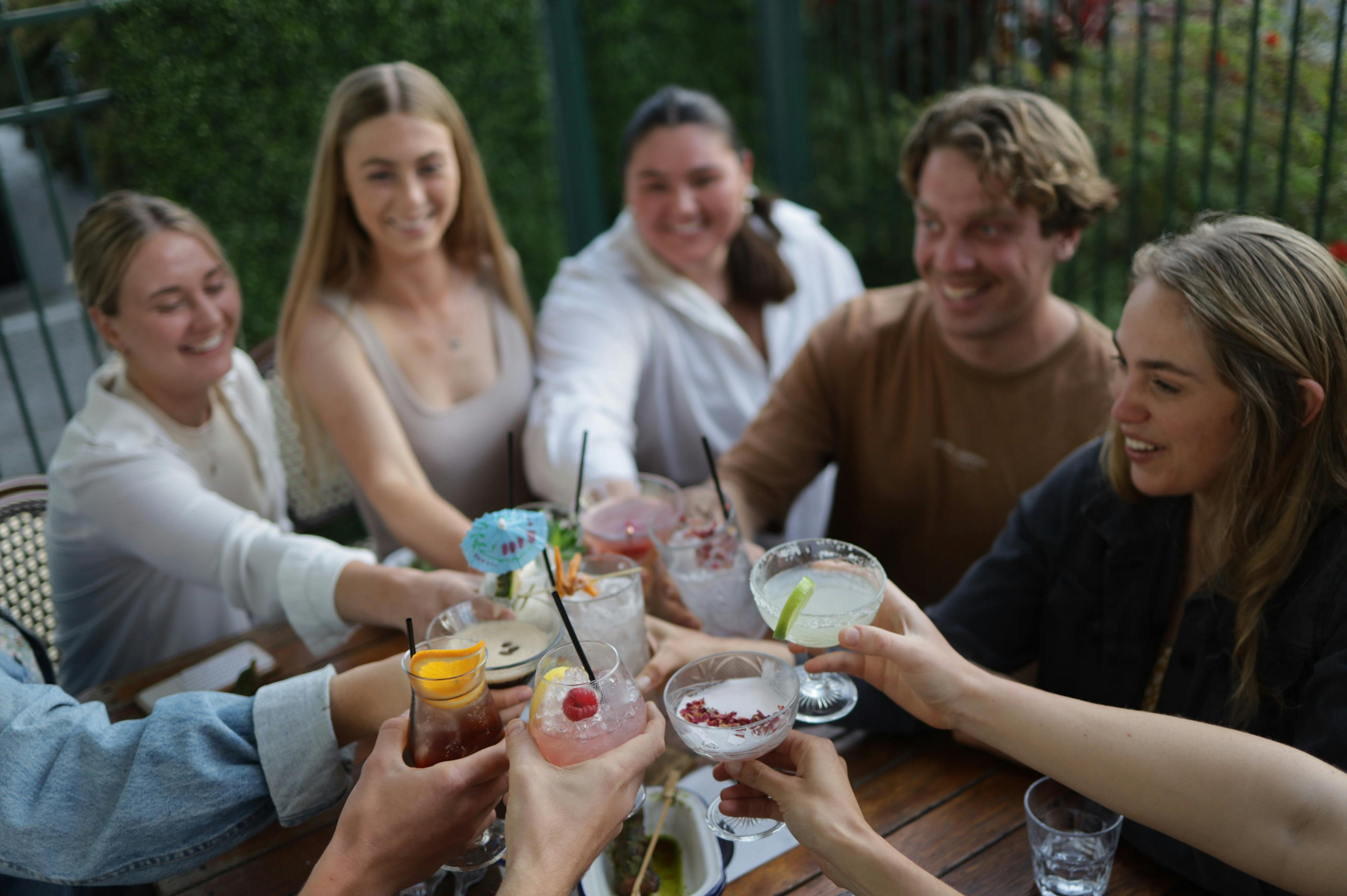 People Drinking Cocktails