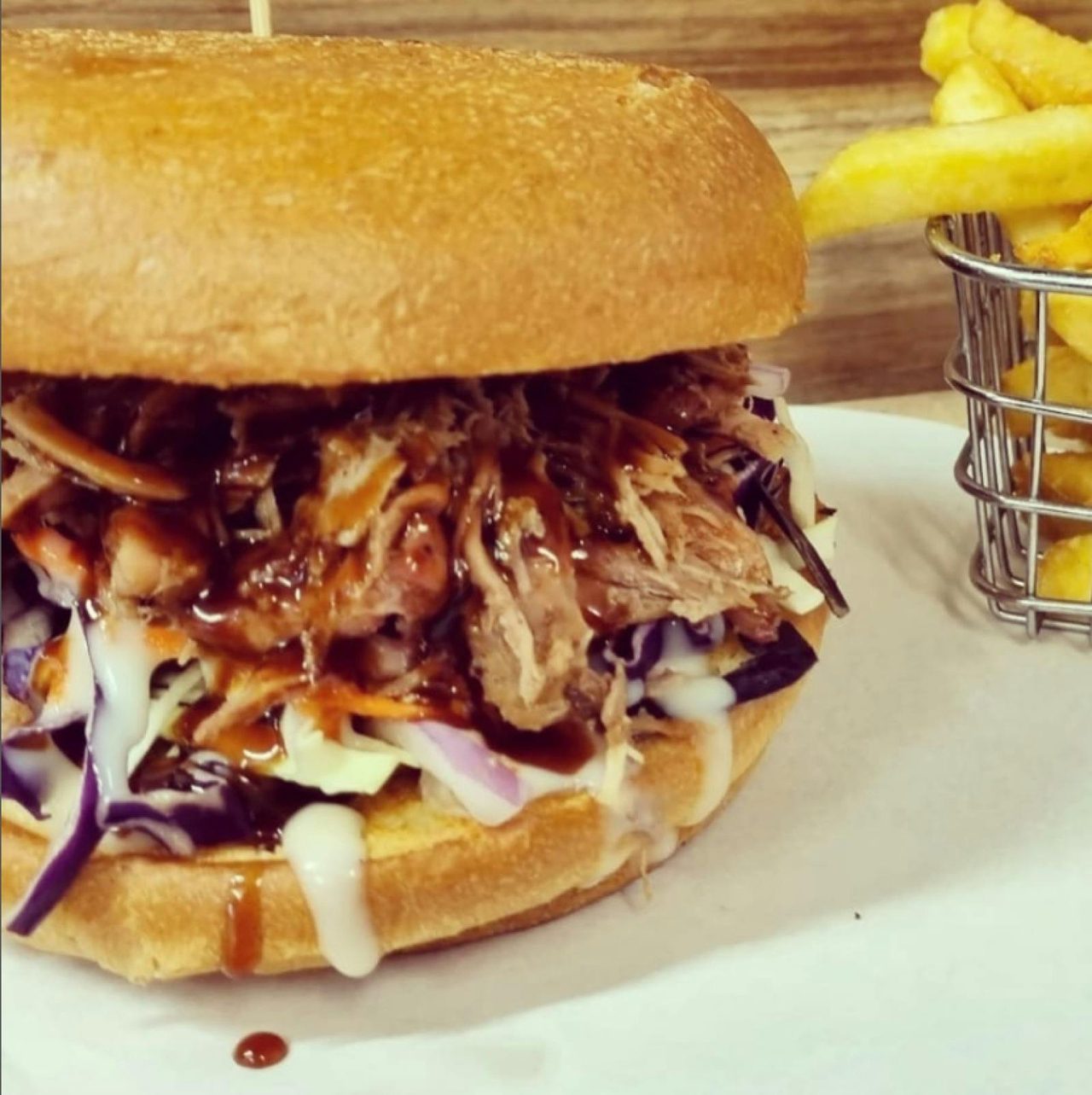 Burger and Chips