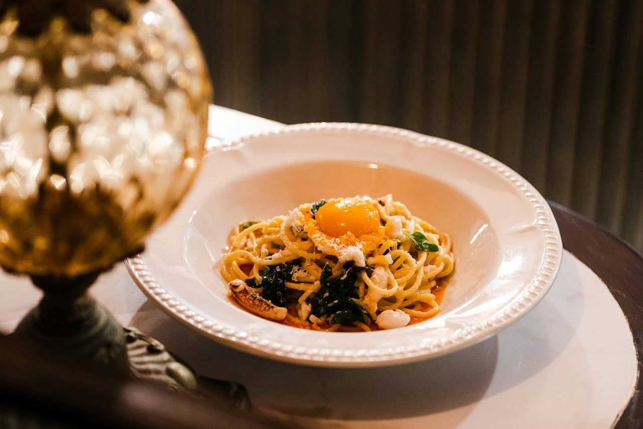Crab Carbonara