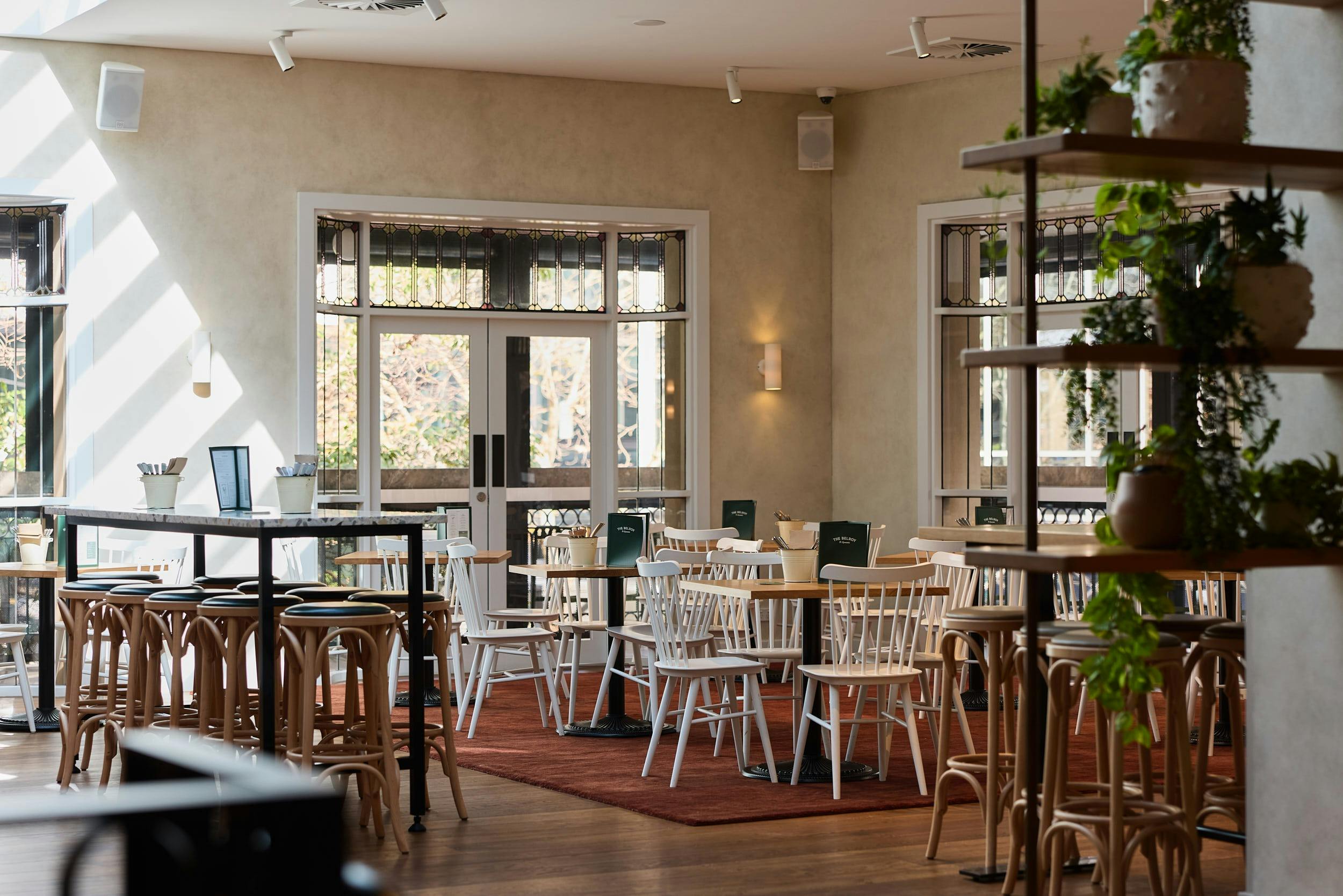 The Belroy Hotel Terrace Bar and Bistro seating