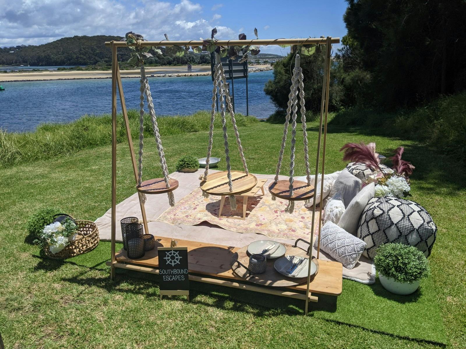 Pop up picnic at Bar Rock Narooma