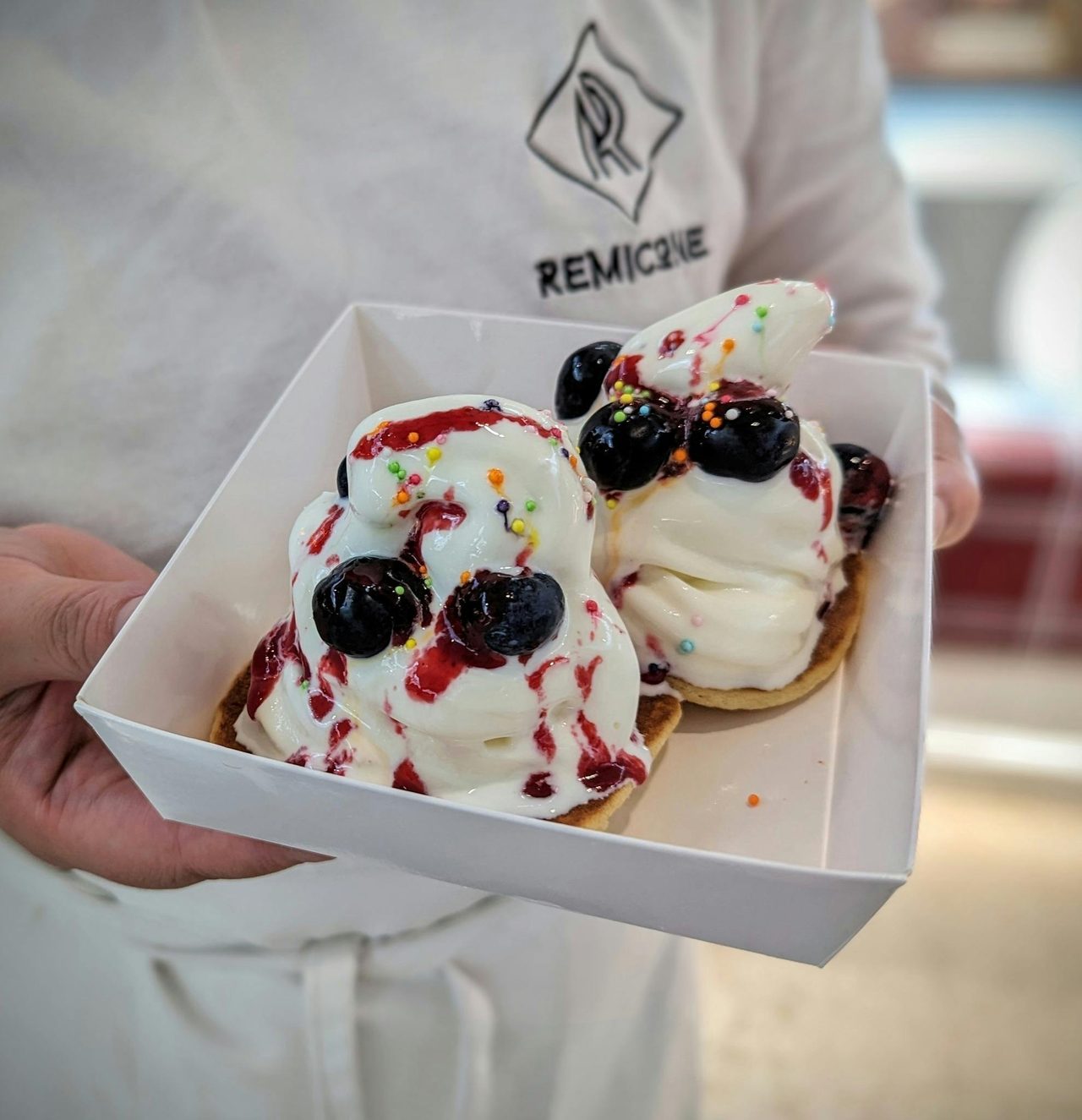 Blue Berry Ice cream Pancakes