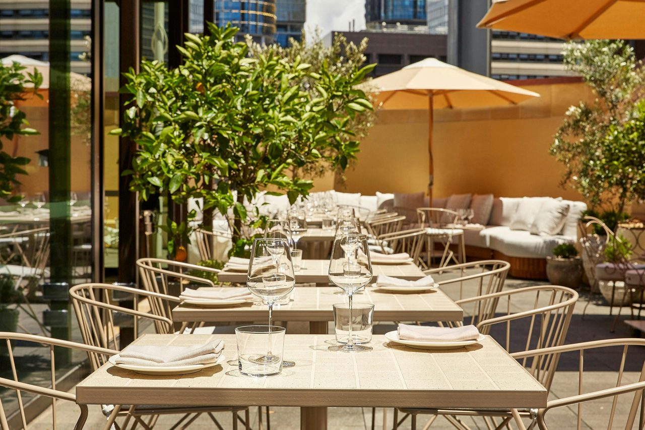 Sunny terrace