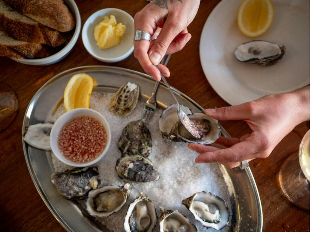 Oysters on the menu
