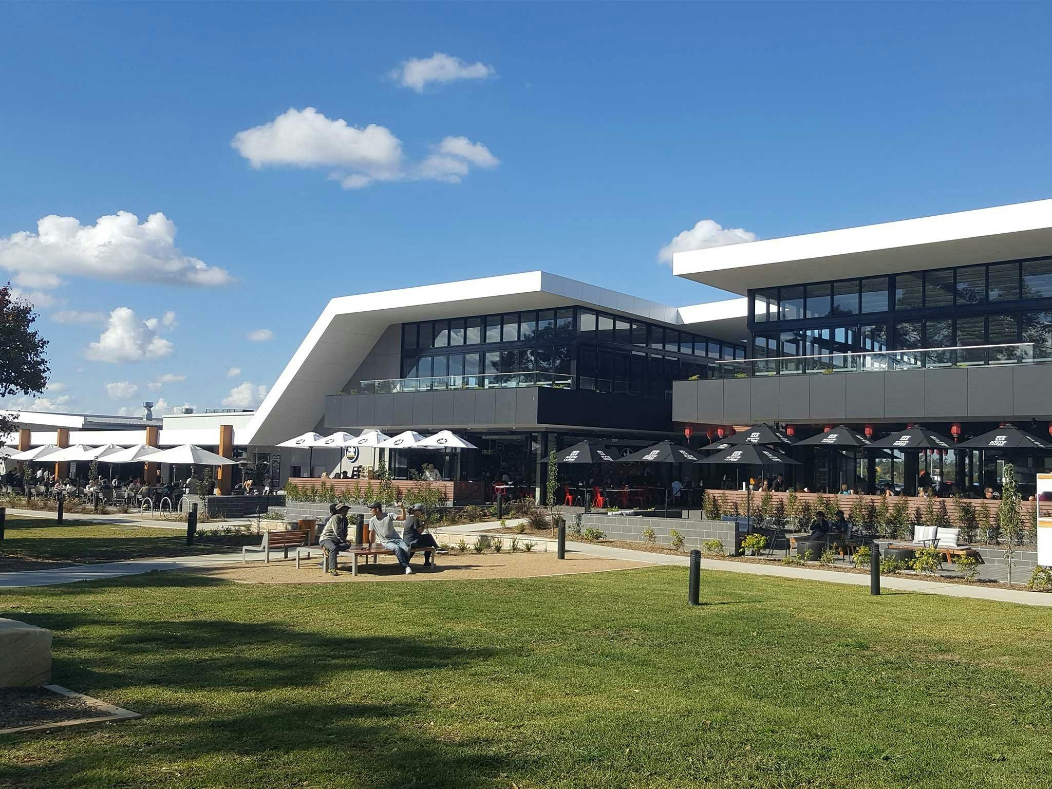 External view of Nepean River Restaurant Precinct on sunny day